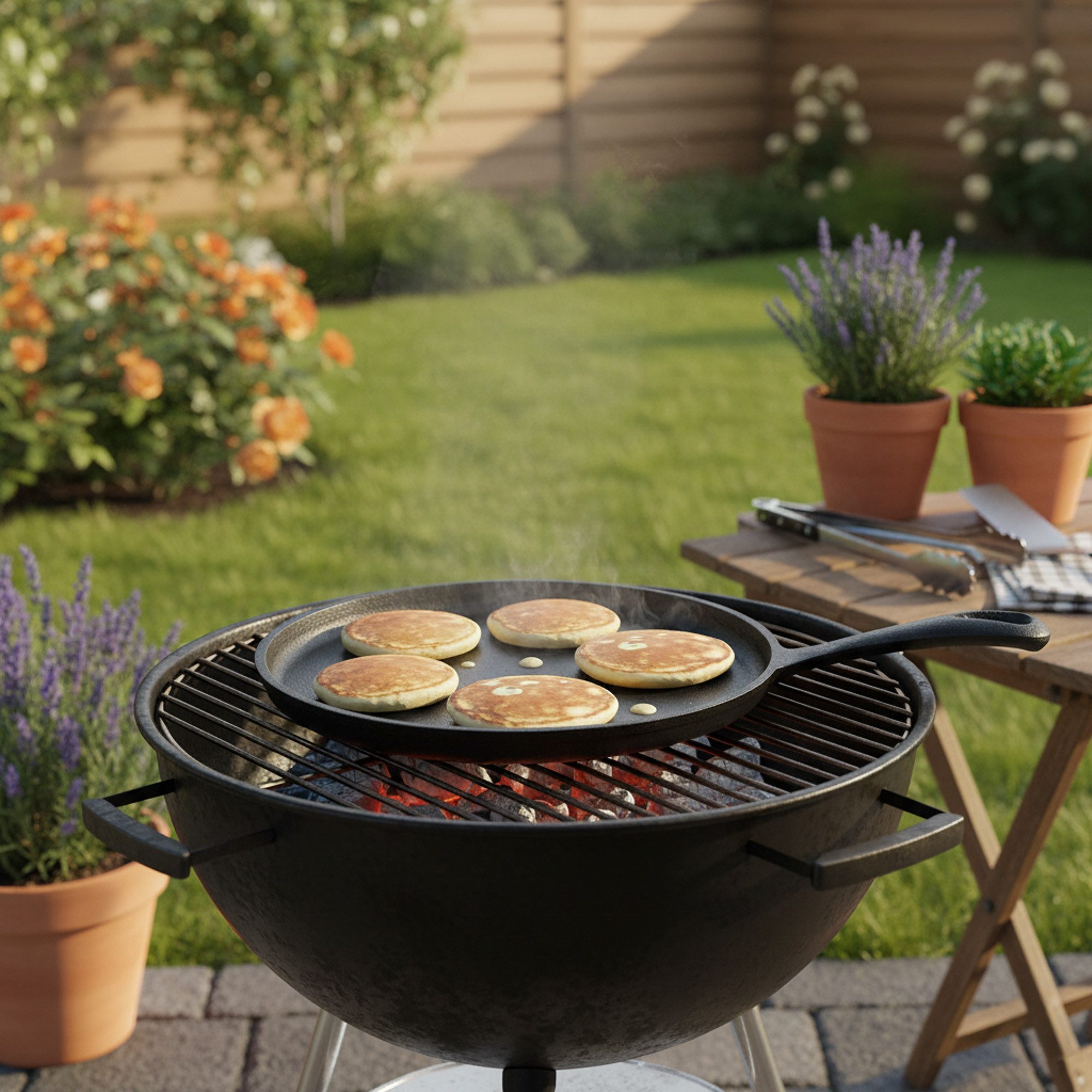 BBQ-Toro Crêpepfanne Gusseisen Pancakepfanne, Ø 19 cm, Gusseisen Grillpfanne, Gusseisen