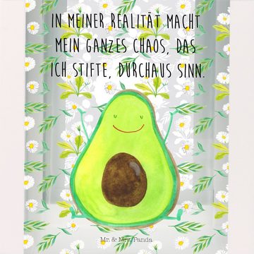 Mr. & Mrs. Panda Gartenleuchte Avocado Happy - Transparent - Geschenk, Chaos, Laterne groß, Gesund