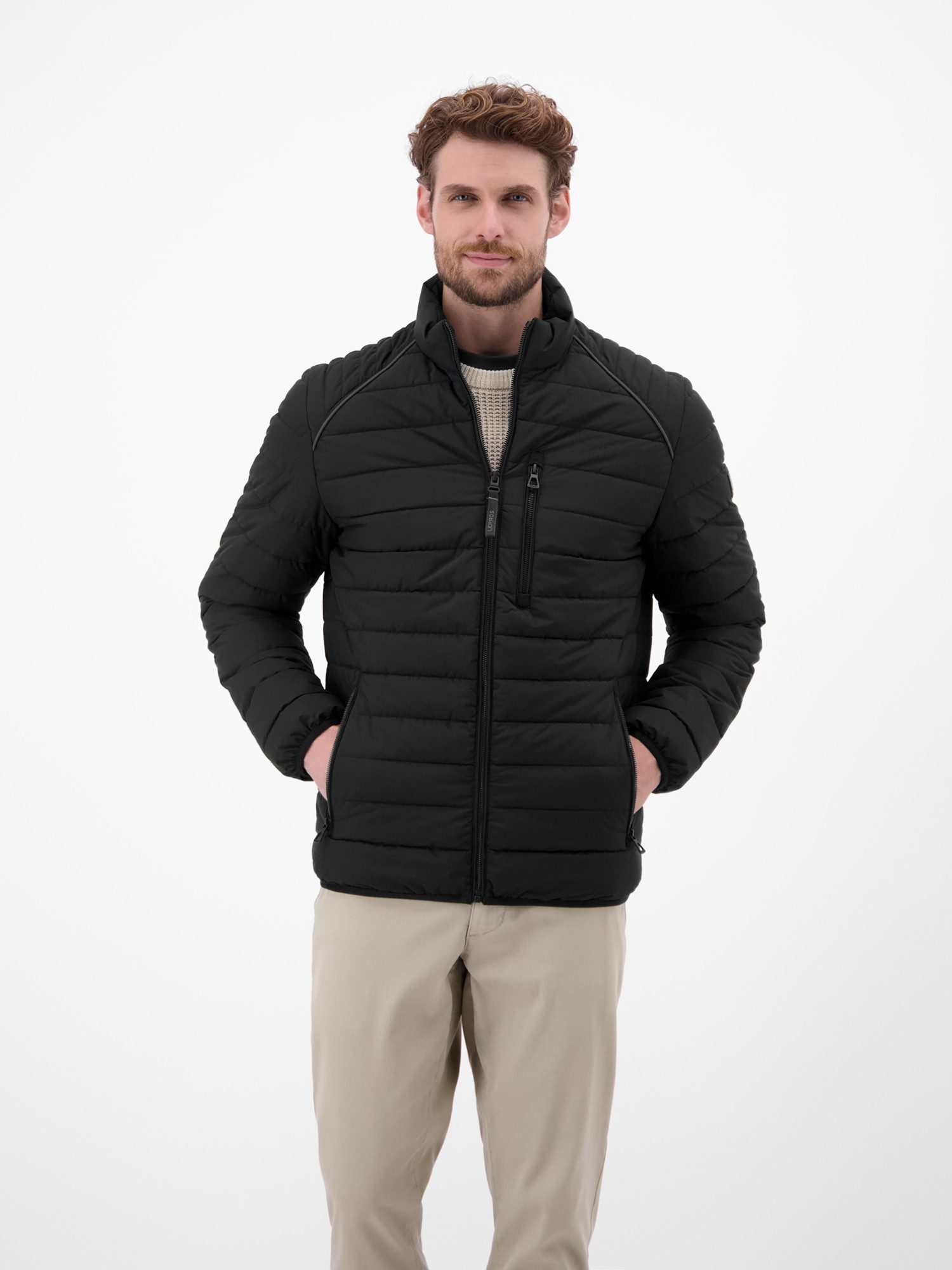 LERROS Steppjacke Light-Weight Herren Steppjacke Wasserabweisend, atmungsaktiv, Brust- und Seitentaschen, unifarben – Bild 3 von 5
