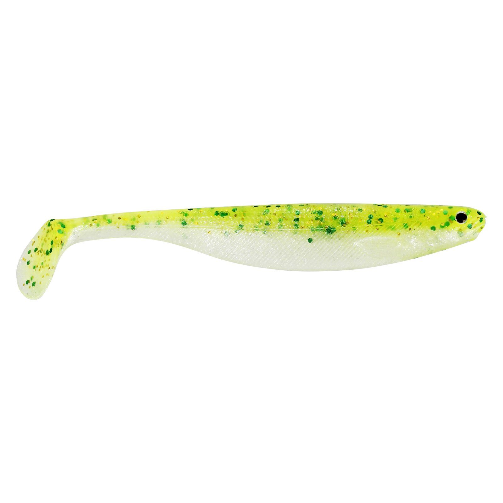 Riesiger Verkauf! Westin Fishing Kunstköder, Gummifisch Shad Chartreuse Sparkling Slim Teez 10cm