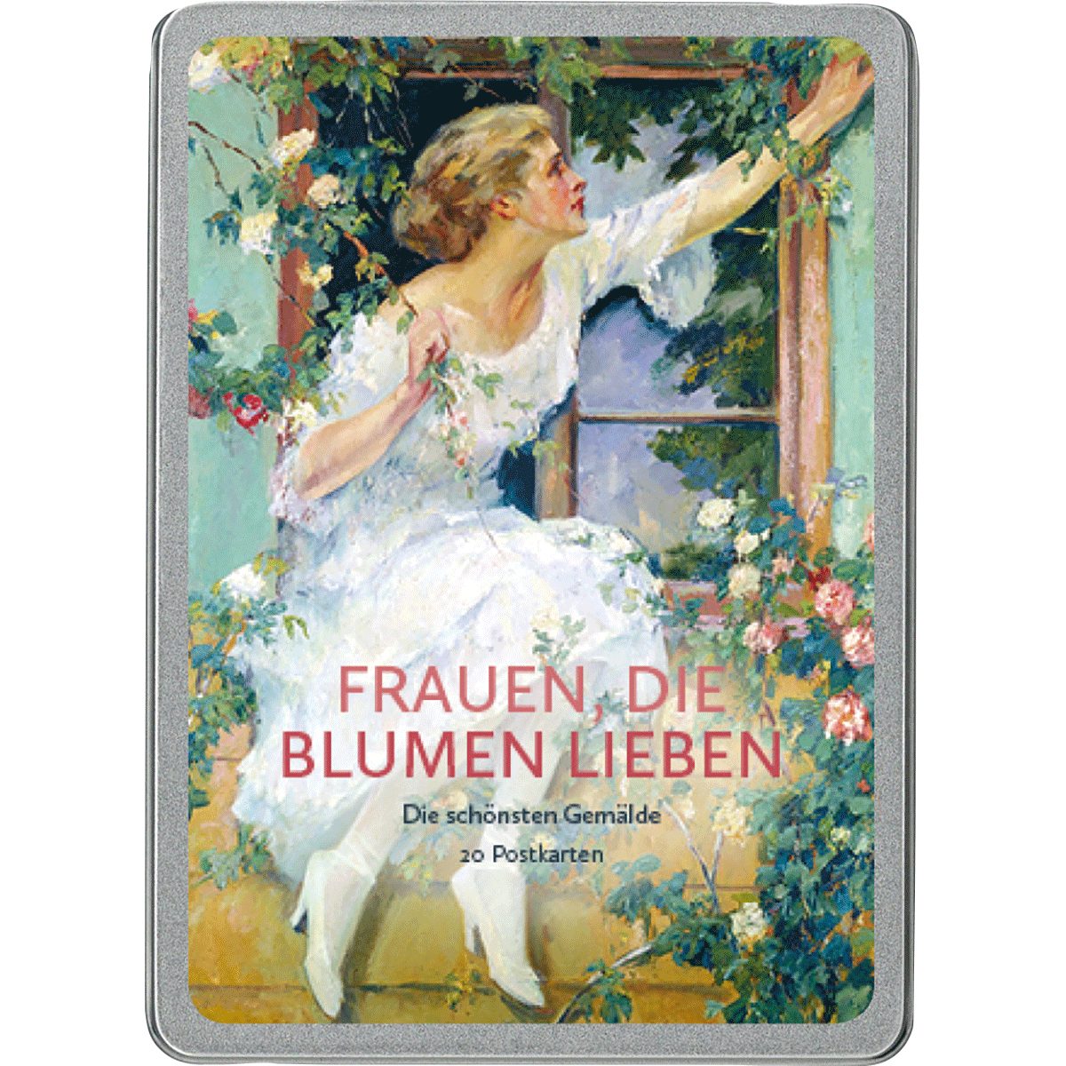 Grußkarte Frauen, die Blumen lieben Postkarte VE 20: Die schönsten Gemälde