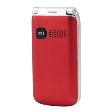 OLYMPIA OFFICE Style Duo 4G Klapphandy (inklusive Dockingstation, Rentnerhandy mit Bluetooth, rot)