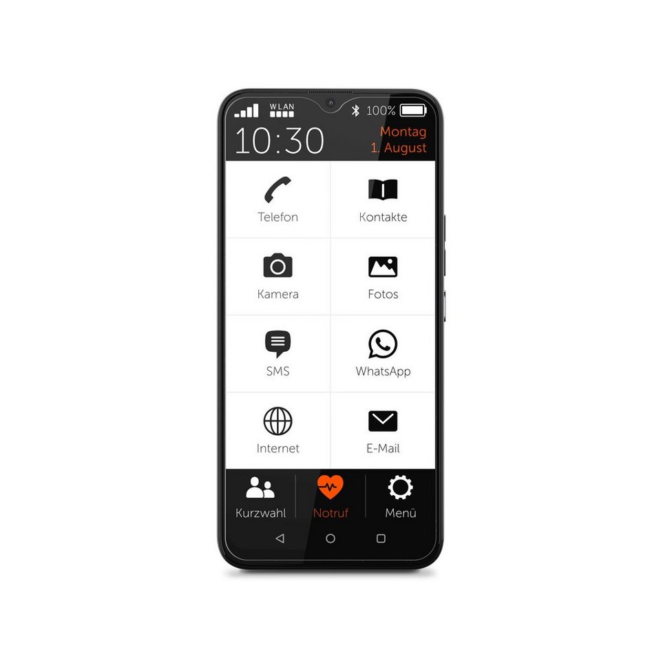 Gigaset GS5 Senior Smartphone (16 cm/6,3 Zoll, 64 GB Speicherplatz, 48 MP  Kamera), Seniorentelefon mit großem und kontrastreichen 16 cm (6,3 Zoll)  FHD+ Display