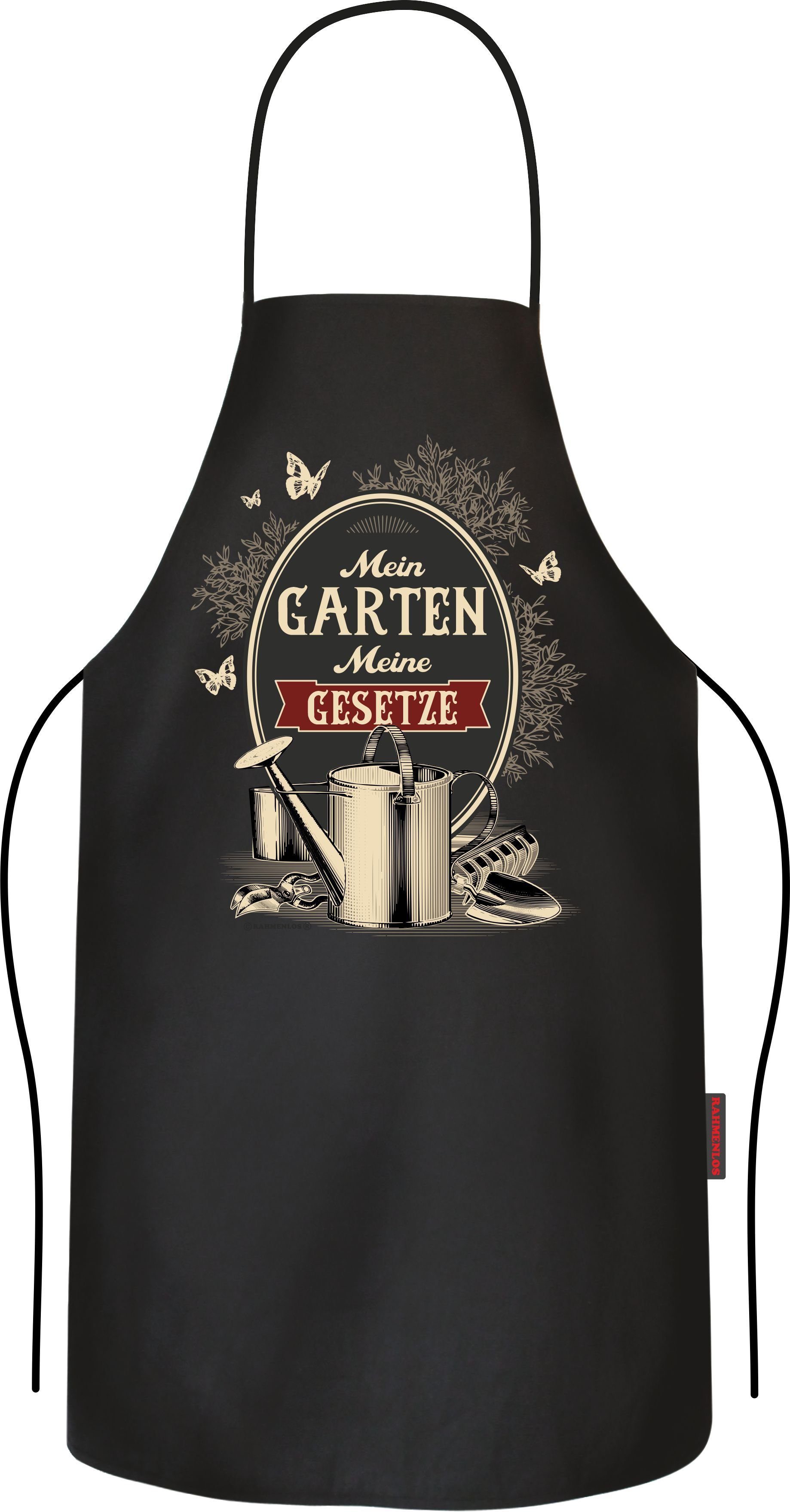 Grillschürze Kochschürze Küchenschürze für Gärtner: Mein Garten Meine Gesetze