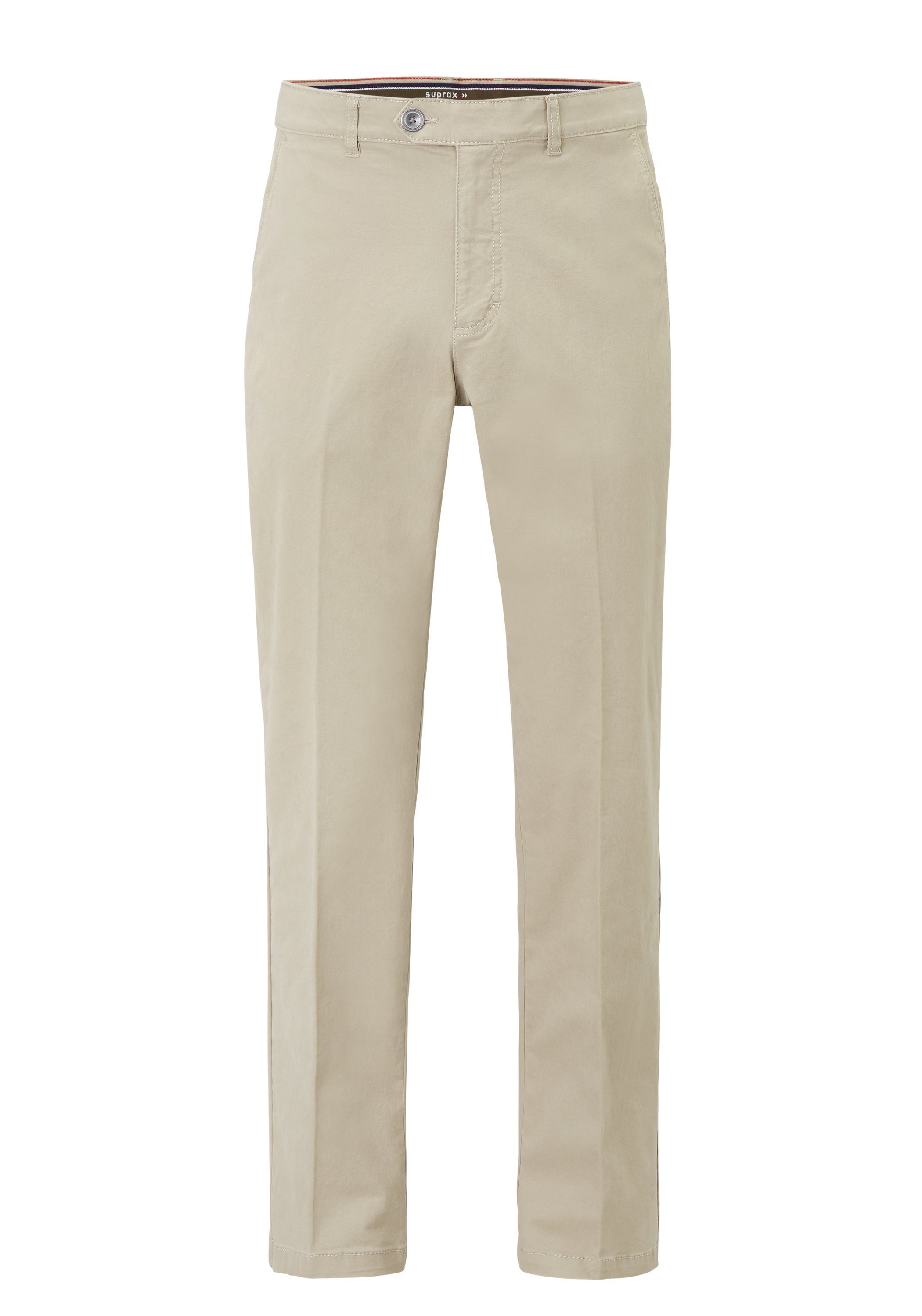 Suprax Stoffhose Stoffhose mit Komfort-Dehnbund und Sicherheitstasche