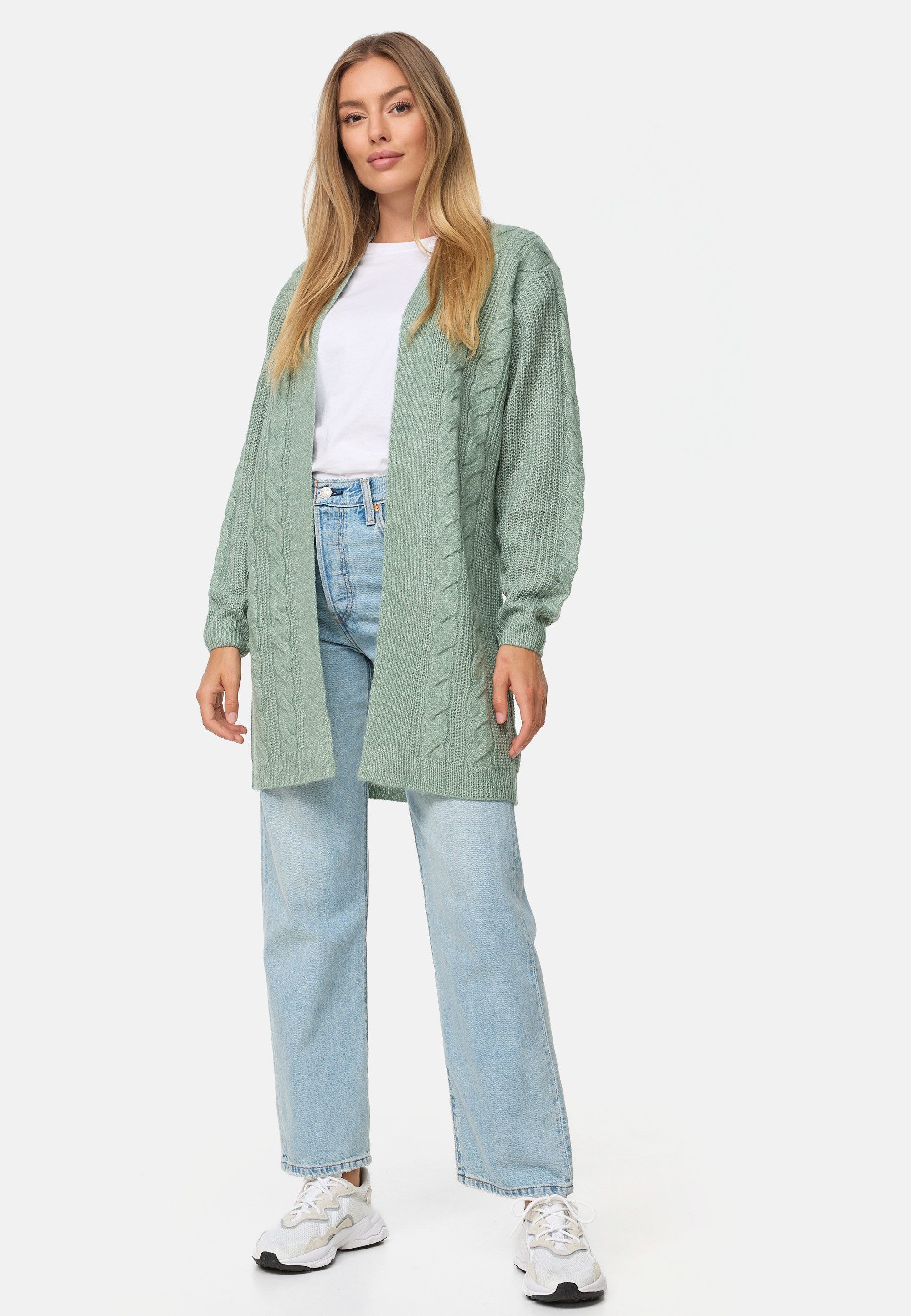 Threadbare Strickjacke THB Rozanna Cable Detail Cardigan (1-tlg) mit tollem Strickmuster