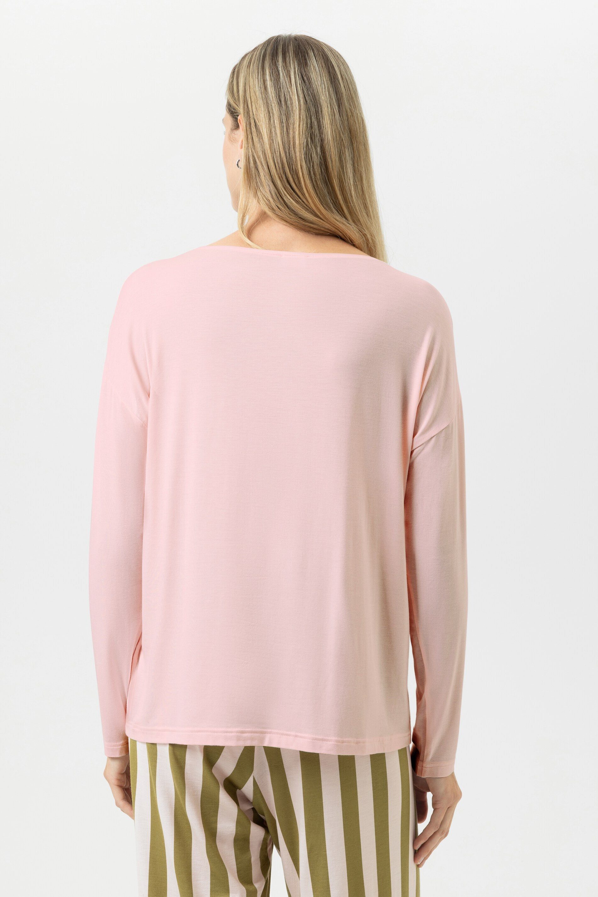 Mey Pyjamaoberteil Mey Damen Langarm-Shirt Serie Pure Chic Uni (1-tlg) – Bild 4 von 4