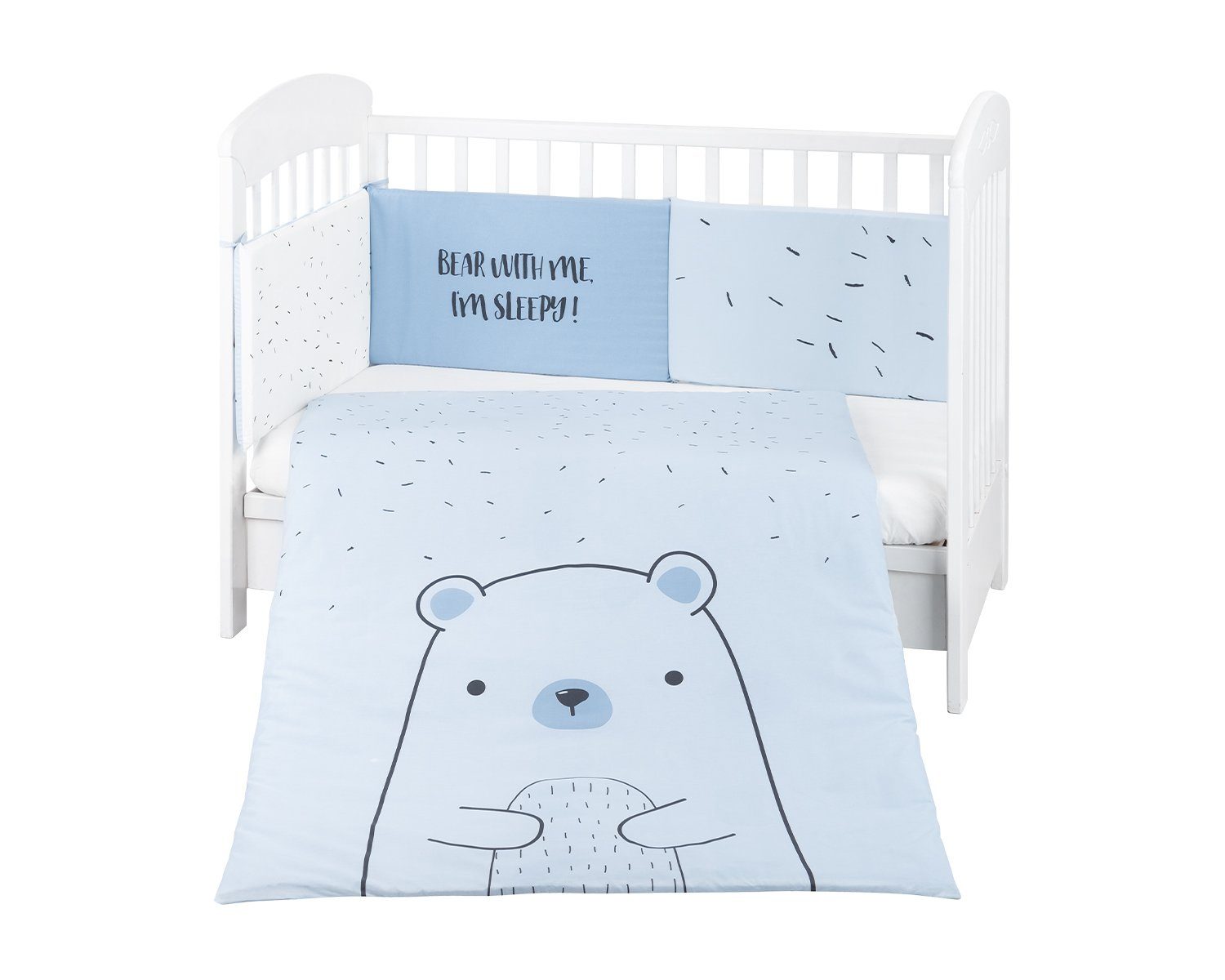 Babybettwäsche Bettwäsche Bär 3-tlg. 135 x 95