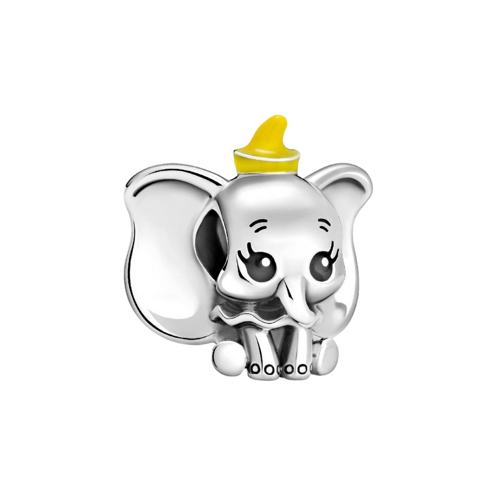Pandora Charm-Einhänger 799392C01, Disney, Dumbo, Elefant, Gelb