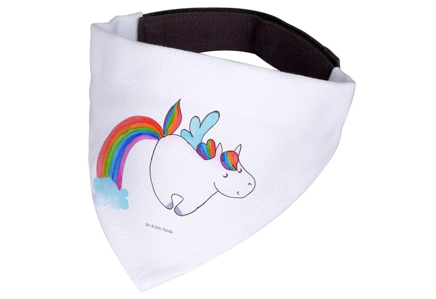 Thumbnail - Mr. & Mrs. Panda Hundefliege Einhorn Fliegendes Pferd - Weiß - Geschenk, mittelgroße Hunde, Tuch, Polyester, Vielseitige...