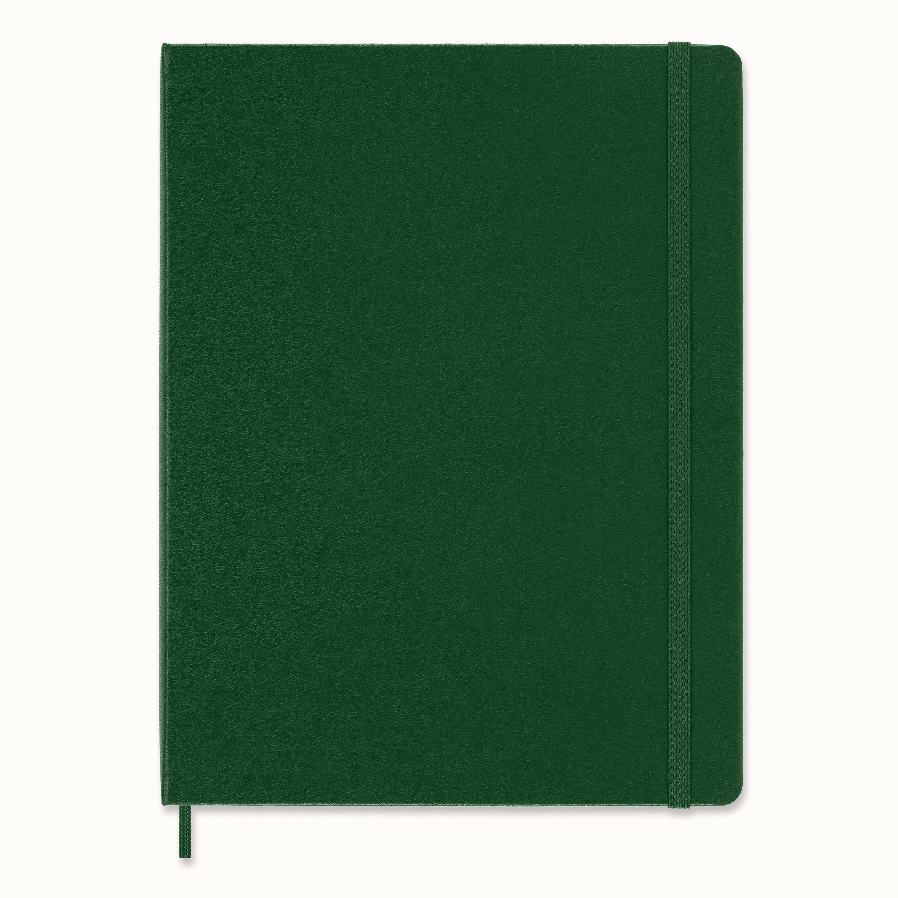 MOLESKINE Notizbuch, Classic Collection XL 70g-Papier - festem mit Myrtengrün (19x25) Einband 