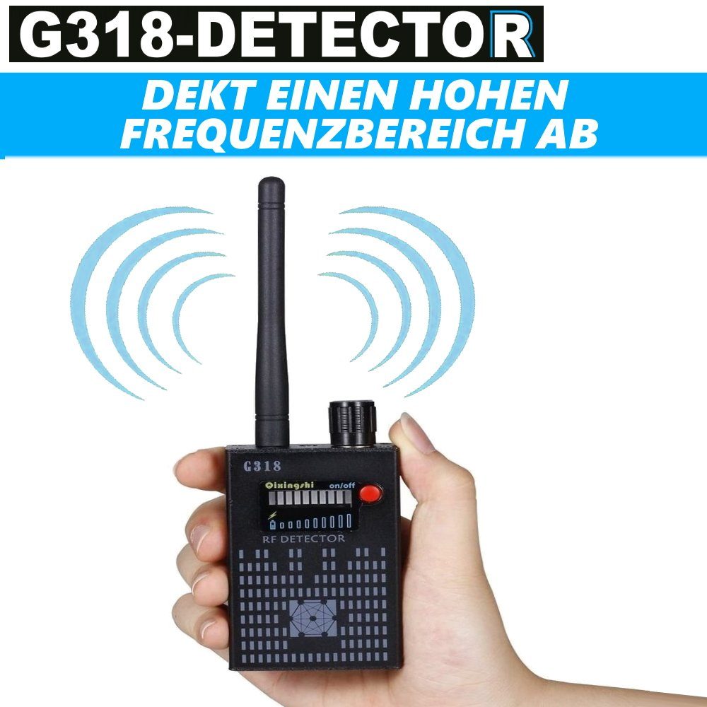 MAVURA G318-DETECOR Super-Detektor G318 Smartphone GPS Wanzen GPS-Tracker Funk Detektor Wifi Handy Überwachung) Kamera Tracker (Wanzenfinder
