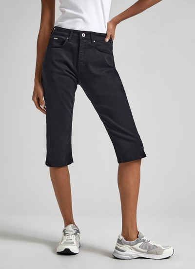 Pepe Jeans Caprijeans SKINNY CROP mit kleinen Schlitzen