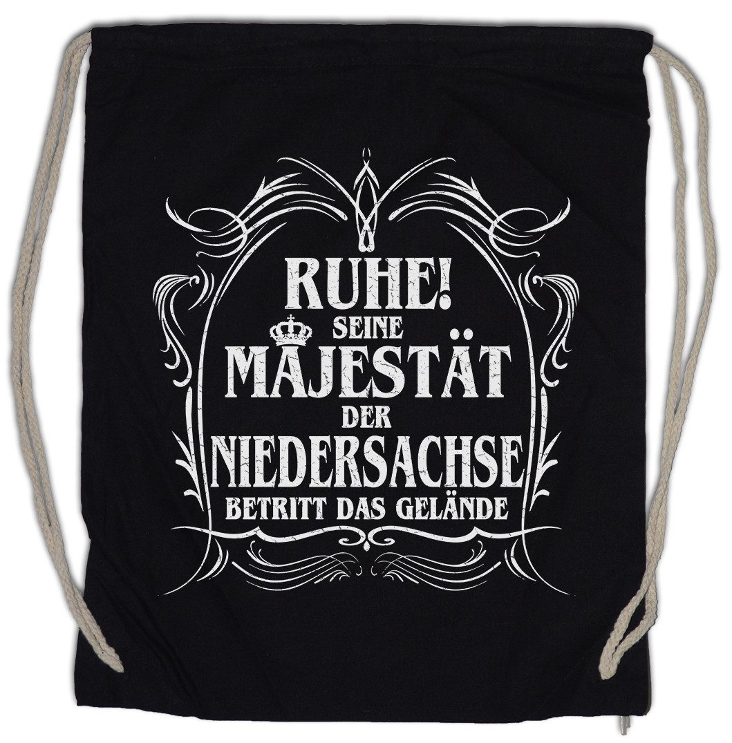 Turnbeutel Seine Majestät Der Niedersachse Turnbeutel Hannover Braunschweig Spaß