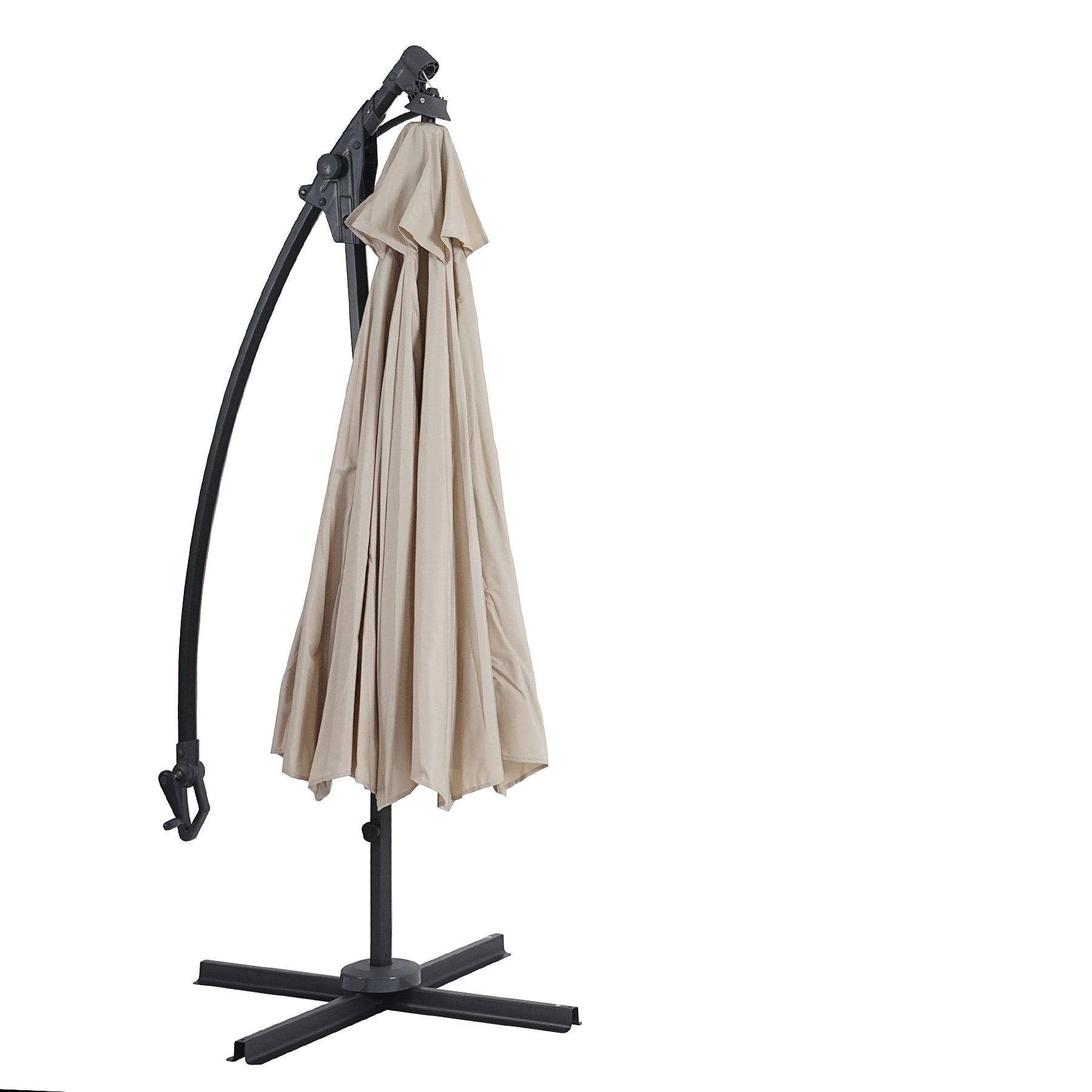 MCW Ampelschirm MCW-D14, Witterungsfest und regenbeständig, integrierte Windhaube