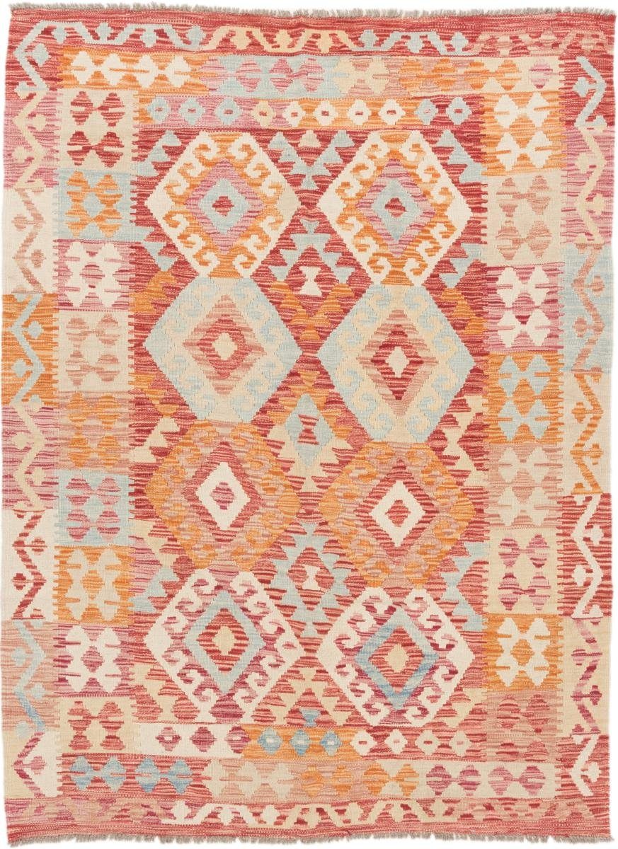 Orientteppich Kelim Afghan 148x200 Handgewebter Orientteppich, Nain Trading, rechteckig, Höhe: 3 mm