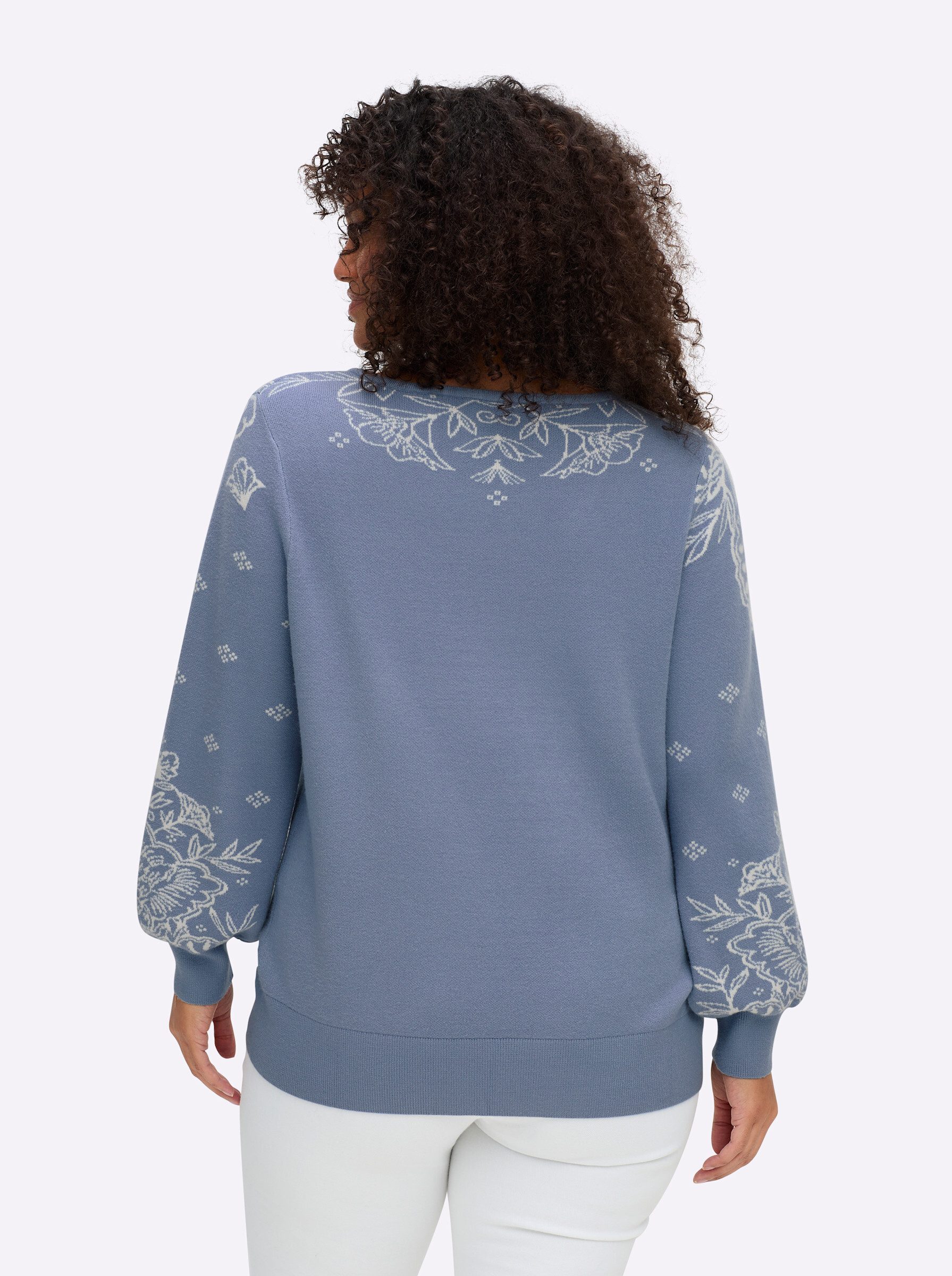 sheego by Joe Browns Strickpullover Jacquardpullover günstig online kaufen