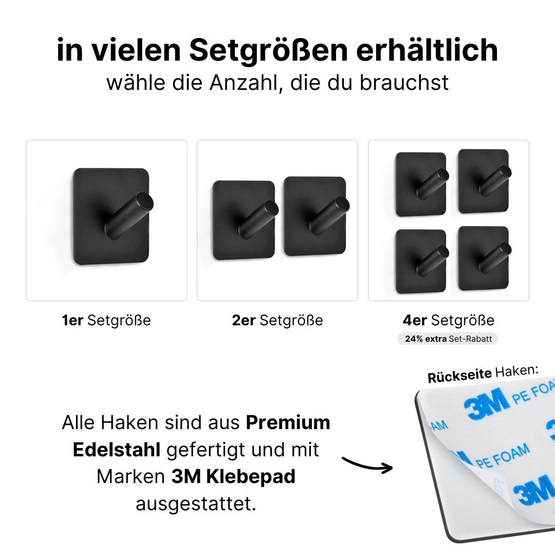 LIVINA HOME Handtuchhaken Haken selbstklebend Bad und Küche, Handtuchhalter günstig online kaufen