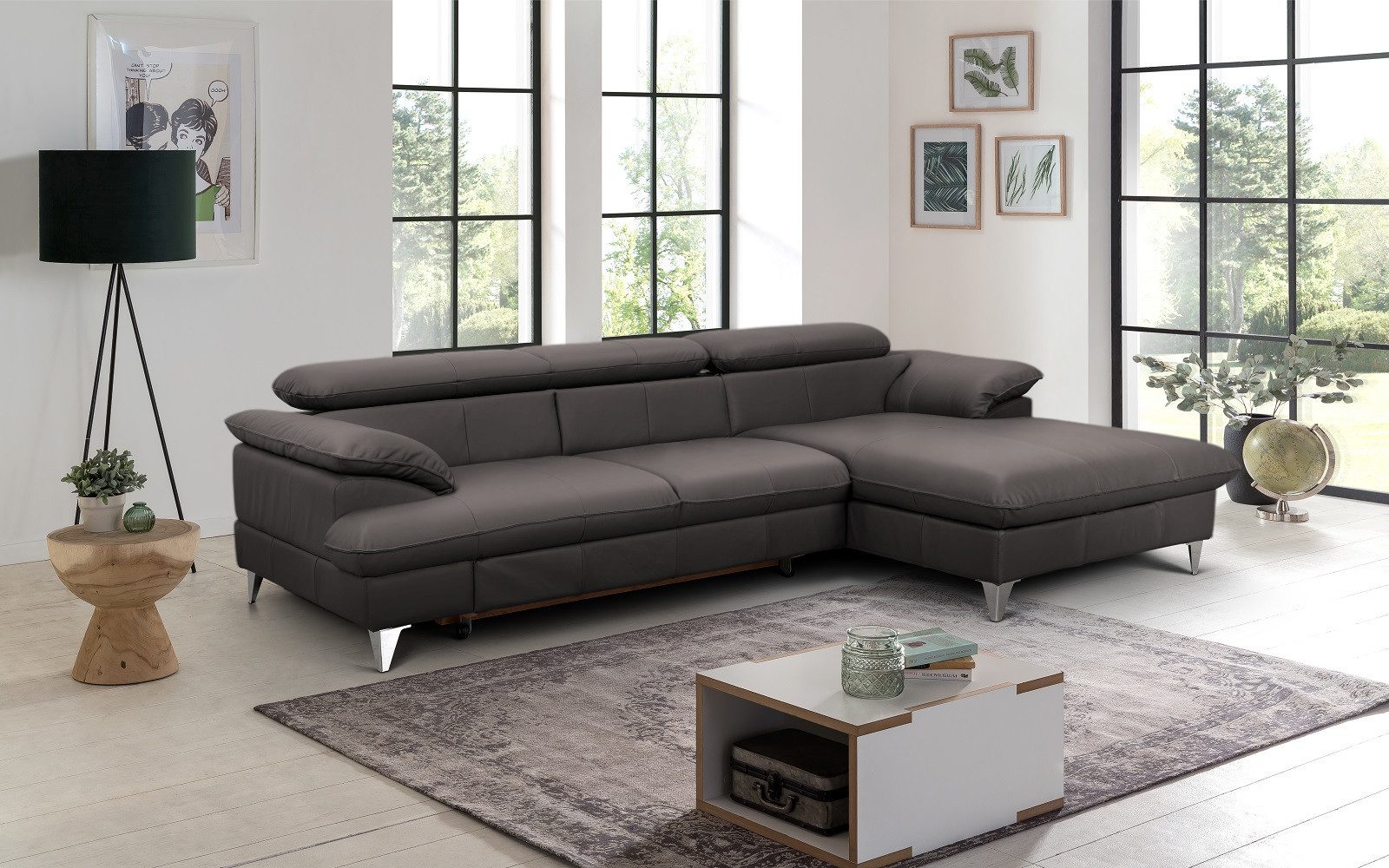 COTTA Ecksofa David Echtleder, Echtleder mit günstig online kaufen