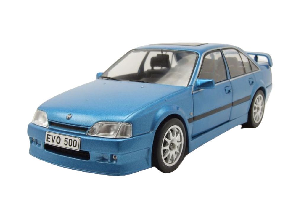 Whitebox Modellauto Opel Omega Evolution 500 1991 blau metallic, Maßstab 1:24