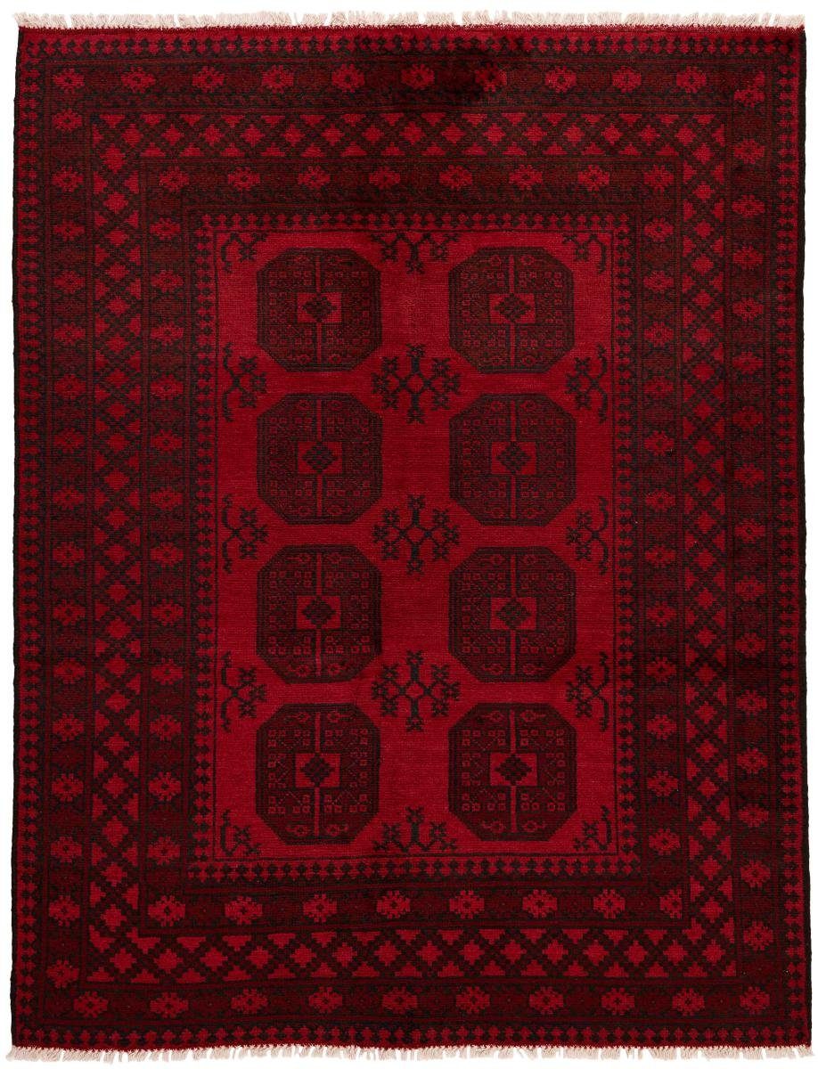 Orientteppich Afghan Akhche 146x189 Handgeknüpfter Trading, mm Nain Höhe: rechteckig, 6 Orientteppich