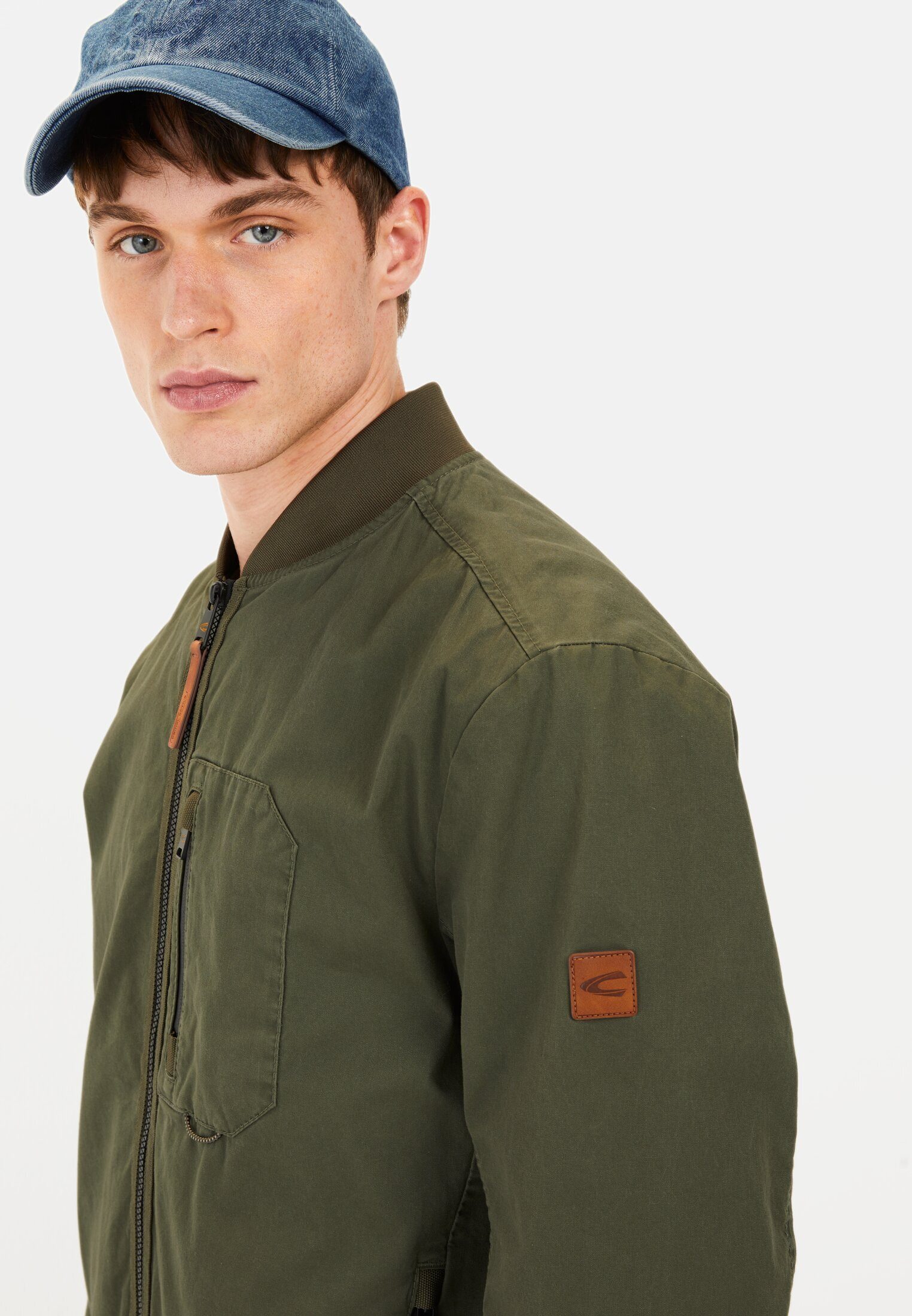 camel active Blouson Leichter Blouson mit Stehkragen Langarm