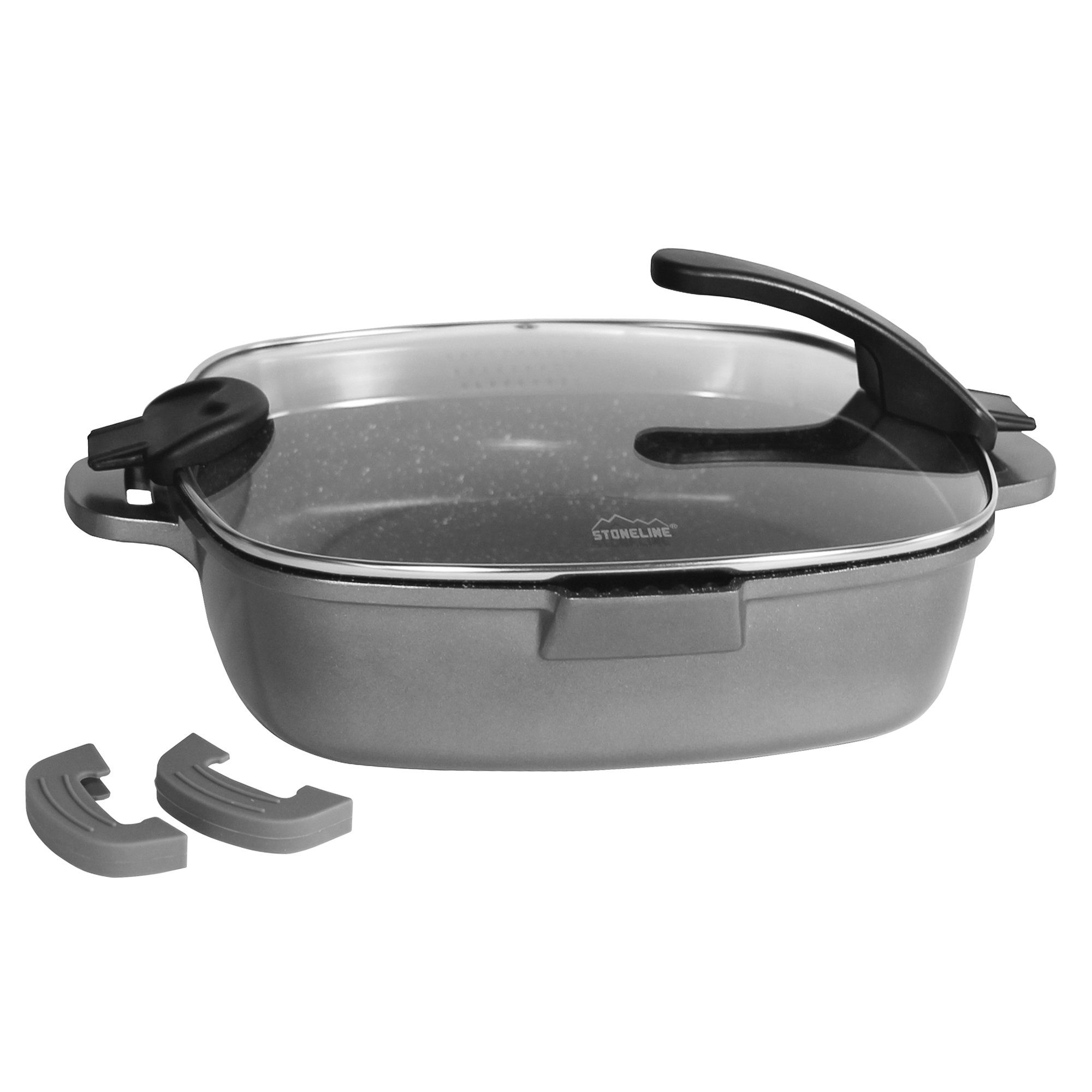 STONELINE Servierpfanne, Aluminiumguss (2-tlg)