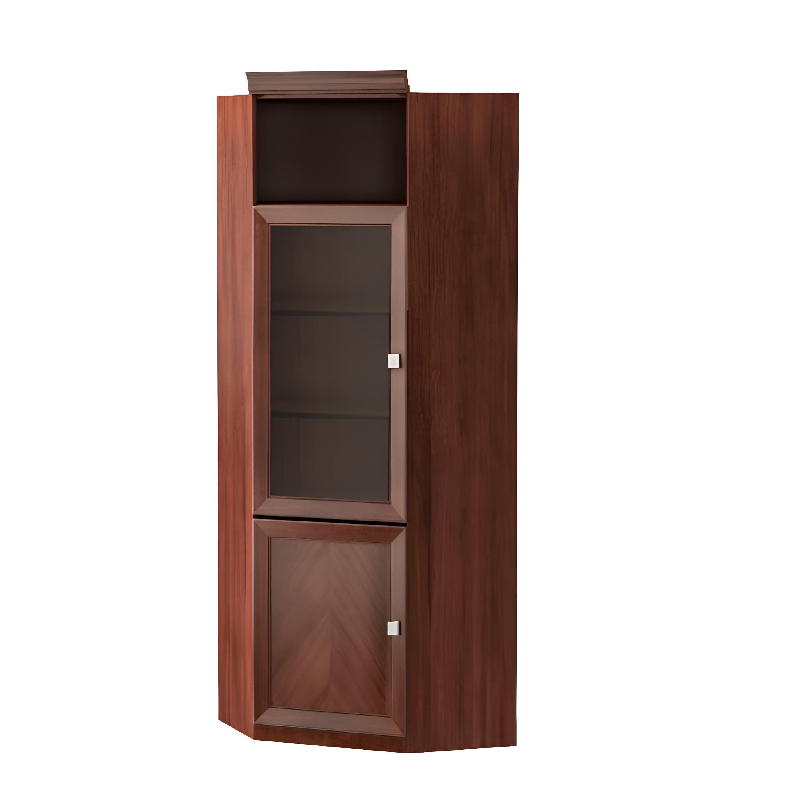 Xlmoebel Eckschrank Vielseitiger Holzschrank für Bücher und Kleidung in stilvollem Design (Eckschrank) Hergestellt in Europa