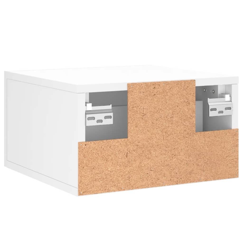 35x35x20 vidaXL cm (1-St) Wand-Nachttisch Fächerschrank Weiß