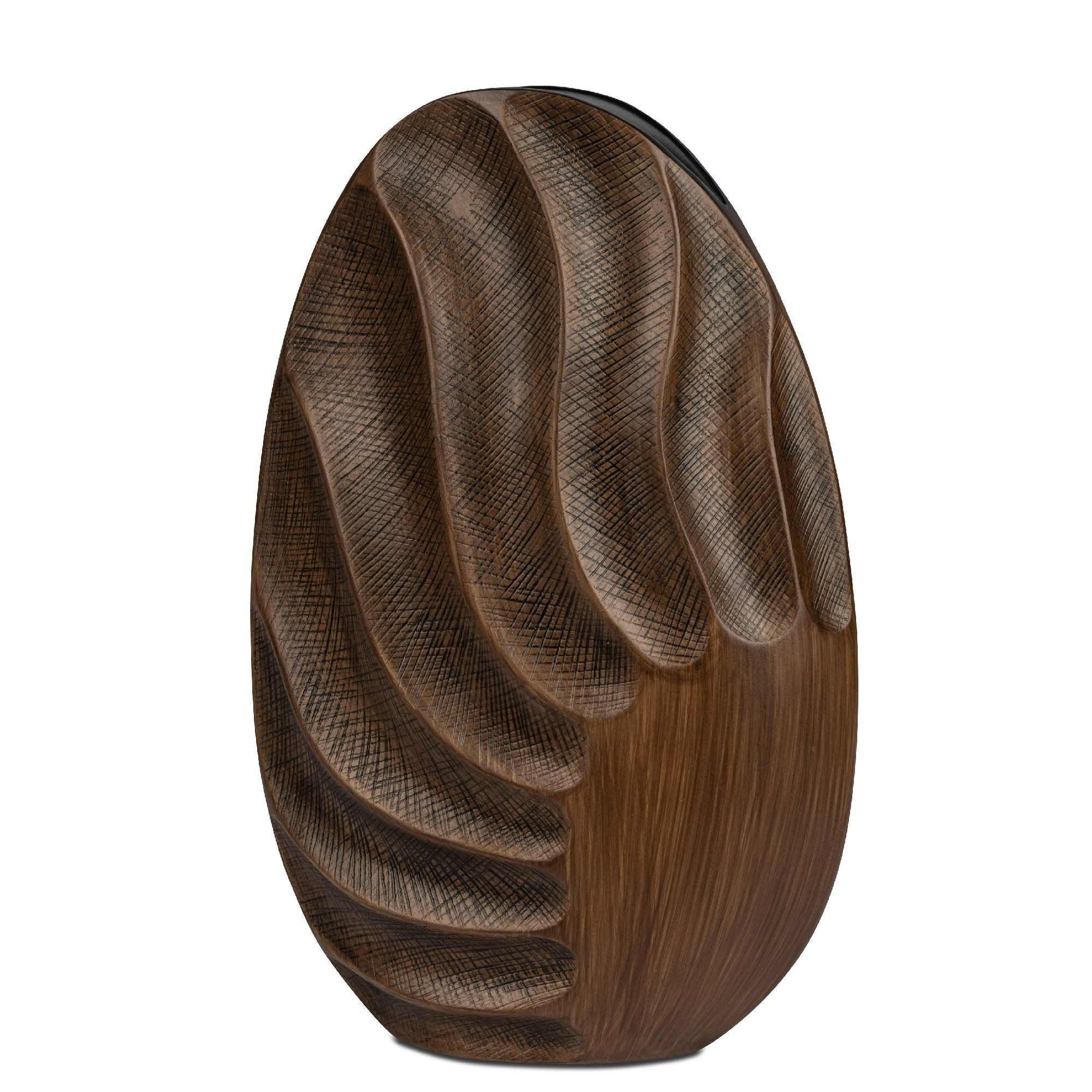 formano Bodenvase Holzoptik, Farbe: Braun, Höhe: 45cm