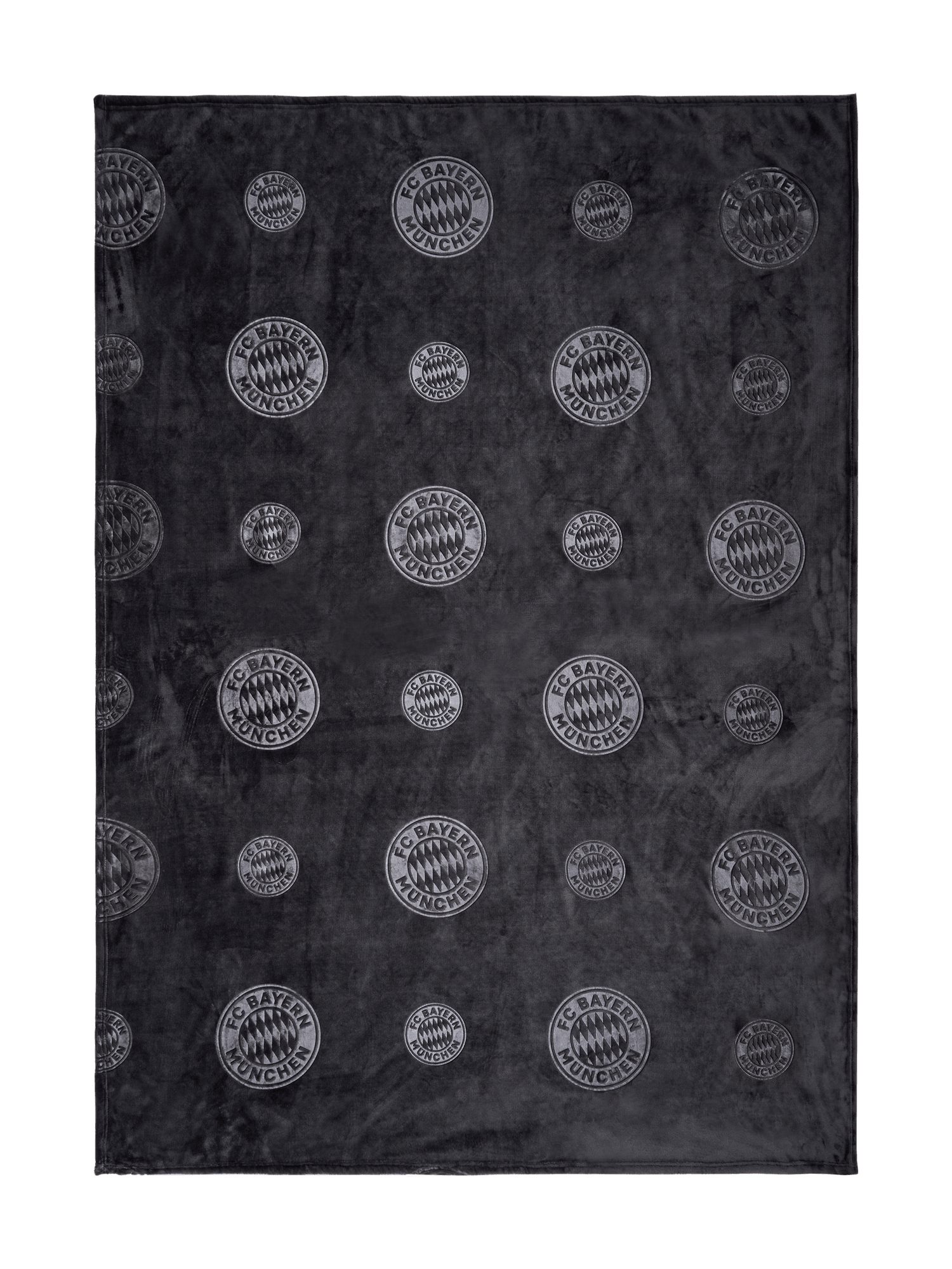 Wohndecke FC Bayern München I Kuscheldecke I Grau, FC Bayern München günstig online kaufen
