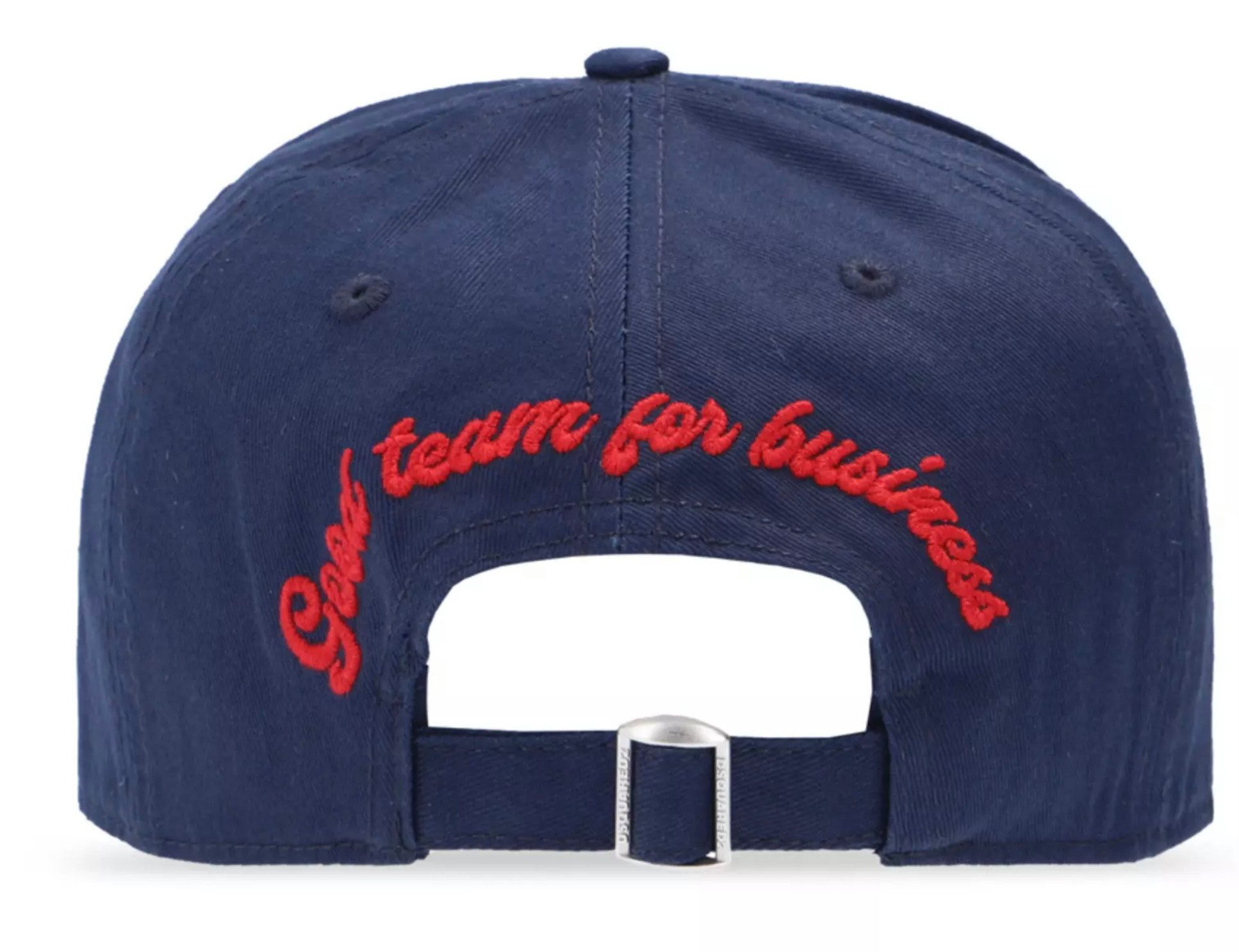 Dsquared2 Baseball Cap Dsquared2 Family Good Team Patch Logo Icon Baseballcap Cap Label-Patch auf der Vorderseite, Distressed-Details