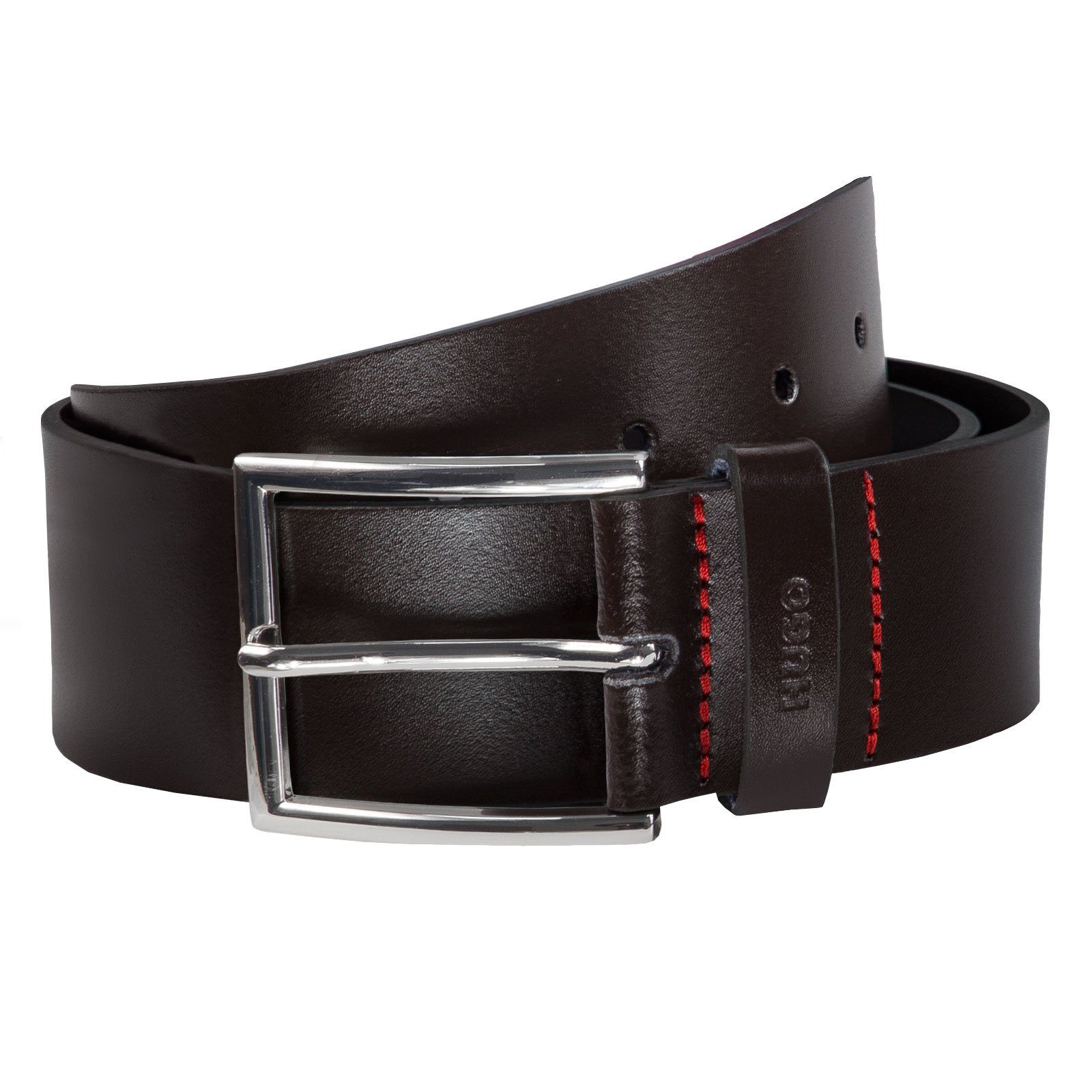 HUGO Ledergürtel Giaspo mit geprägtem HUGO Logo