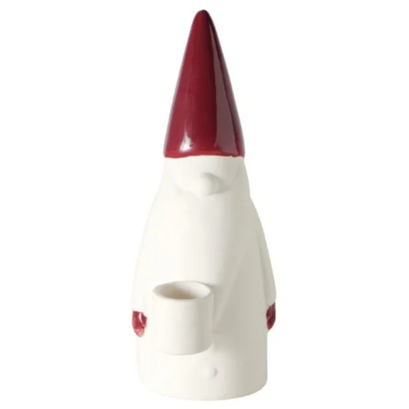 BOLTZE Dekofigur Weihnachtsmann Kerzenhalter Geford H17cm rot weiß