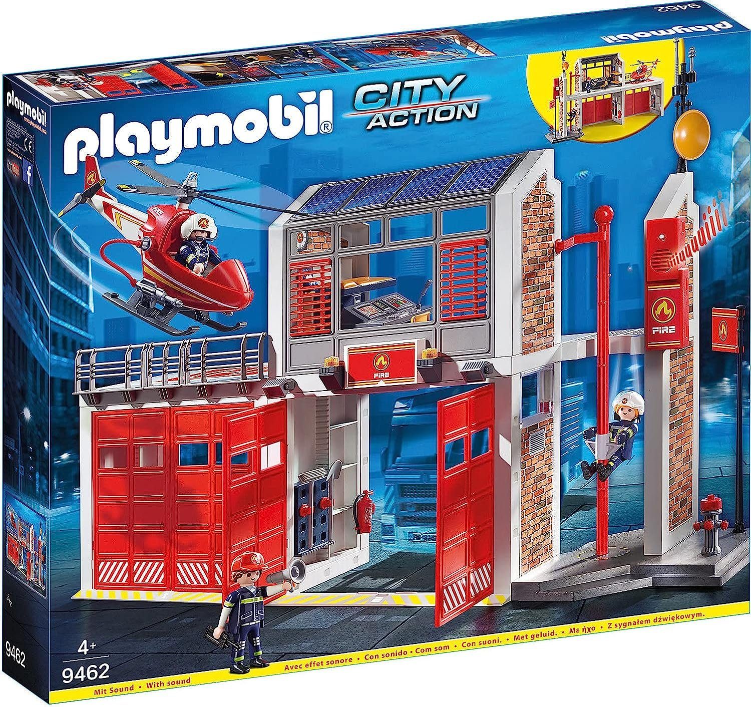 Playmobil® Action 9462 Große Feuerwache mit Soundeffekten, Ab 5 Jahren Spie günstig online kaufen