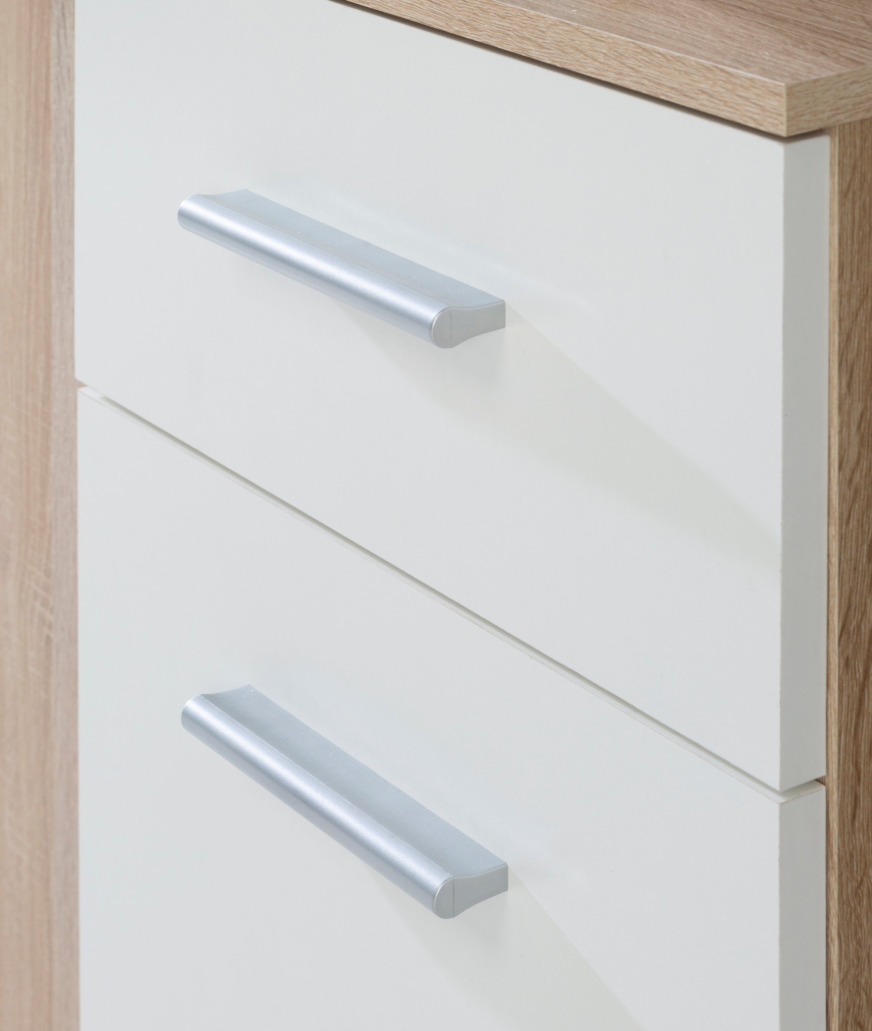 Eiche/Weiß FORTE Breite Lothal Garderobenschrank cm 64,2 Sonoma