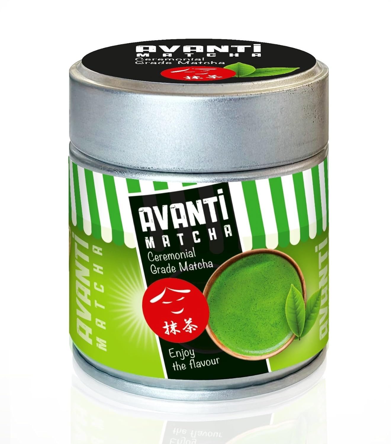 LK Trend & Style Tee Avanti Matcha Zeremonielle Qualität Grüntee-Pulver, 1 x 50 g, (Beim Kauf von 2 Dosen bekommen Sie einen Matchabesen gratis dazu), 100% natürlich, Pur und unverfälscht