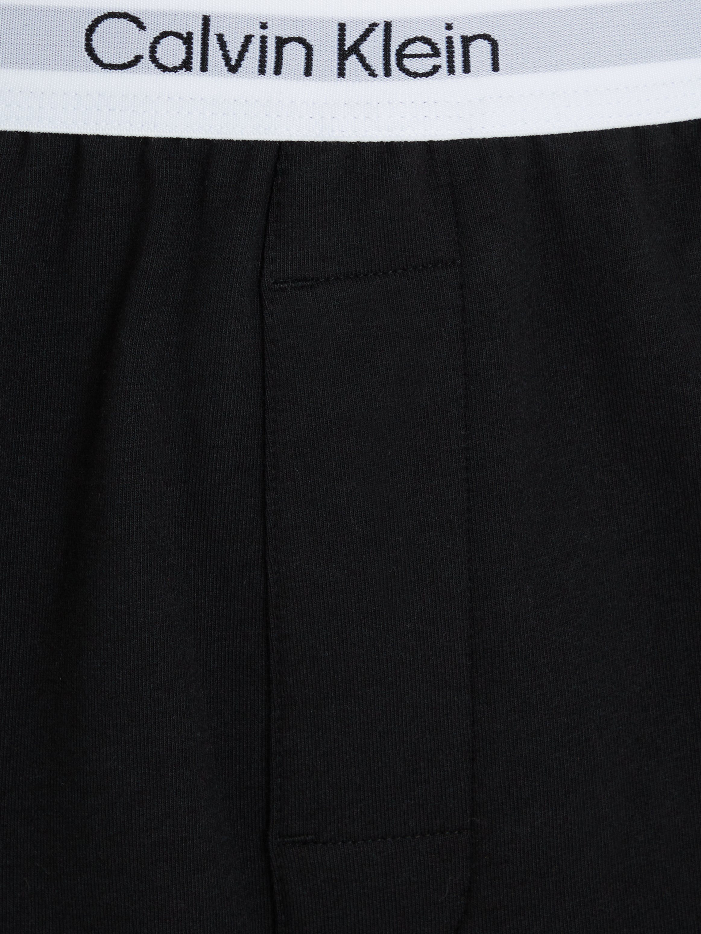 Underwear Klein schwarz Schlafshorts am Calvin Wäschebund Klein Logoschriftzug mit Calvin