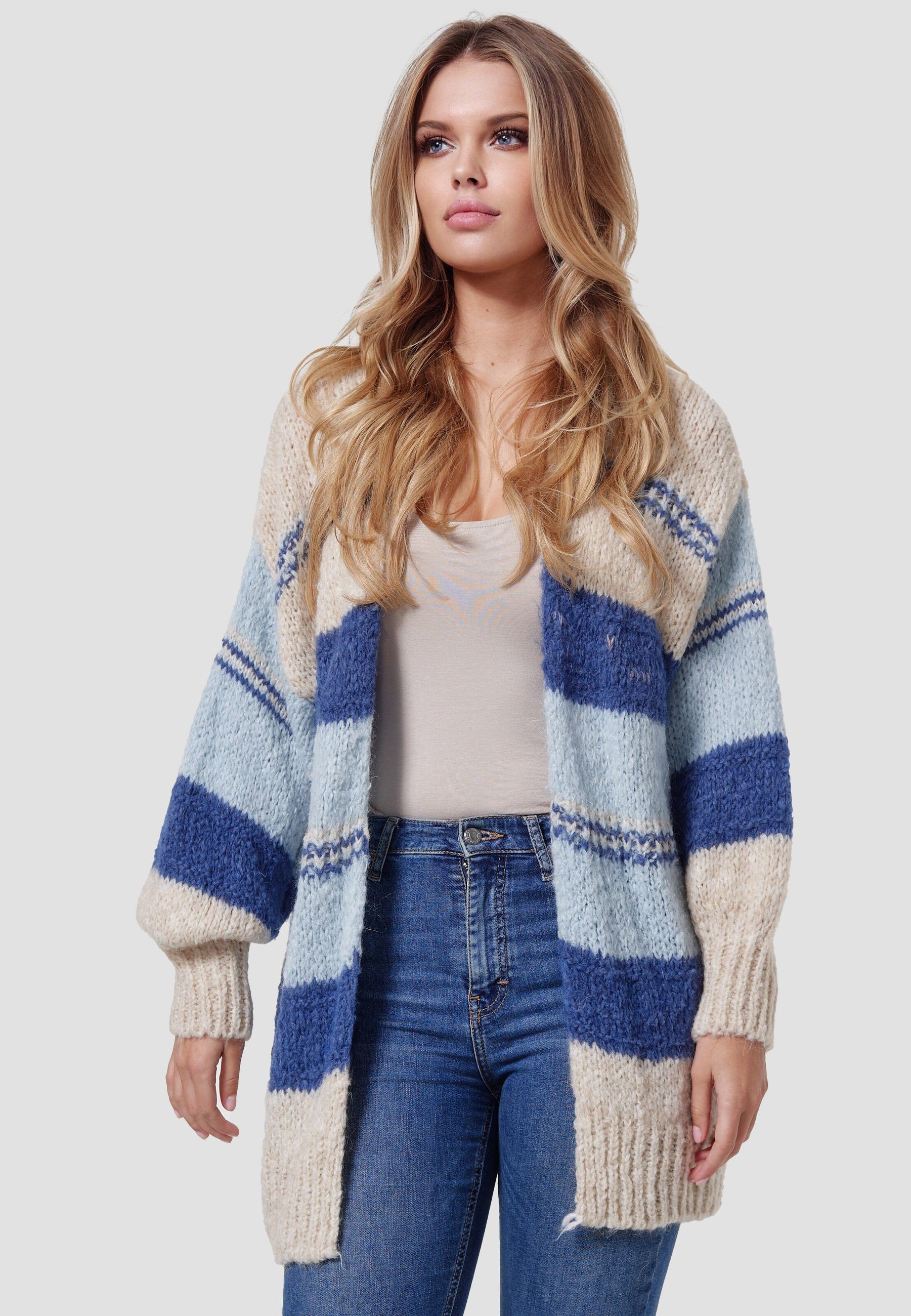 Decay Strickjacke mit trendigen Streifen