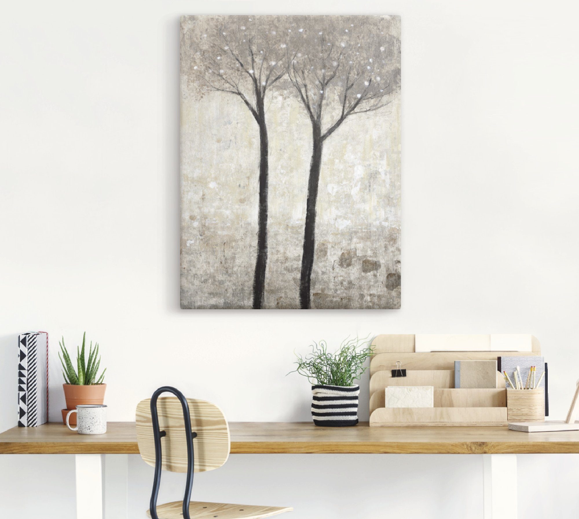 Artland Leinwandbild Blühender Baum II, Bäume (1 St), auf Holzrahmen gespannt