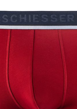 Schiesser Boxer "95/5" (3er-Pack) sportlicher Logo-Webgummibund mit schmalen weißem Ansatz