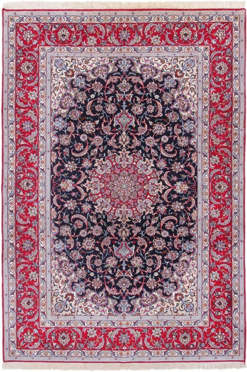 rechteckig, Handgeknüpfter Orientteppich mm / Perserteppich, Isfahan Trading, Nain Höhe: 8 210x305 Orientteppich