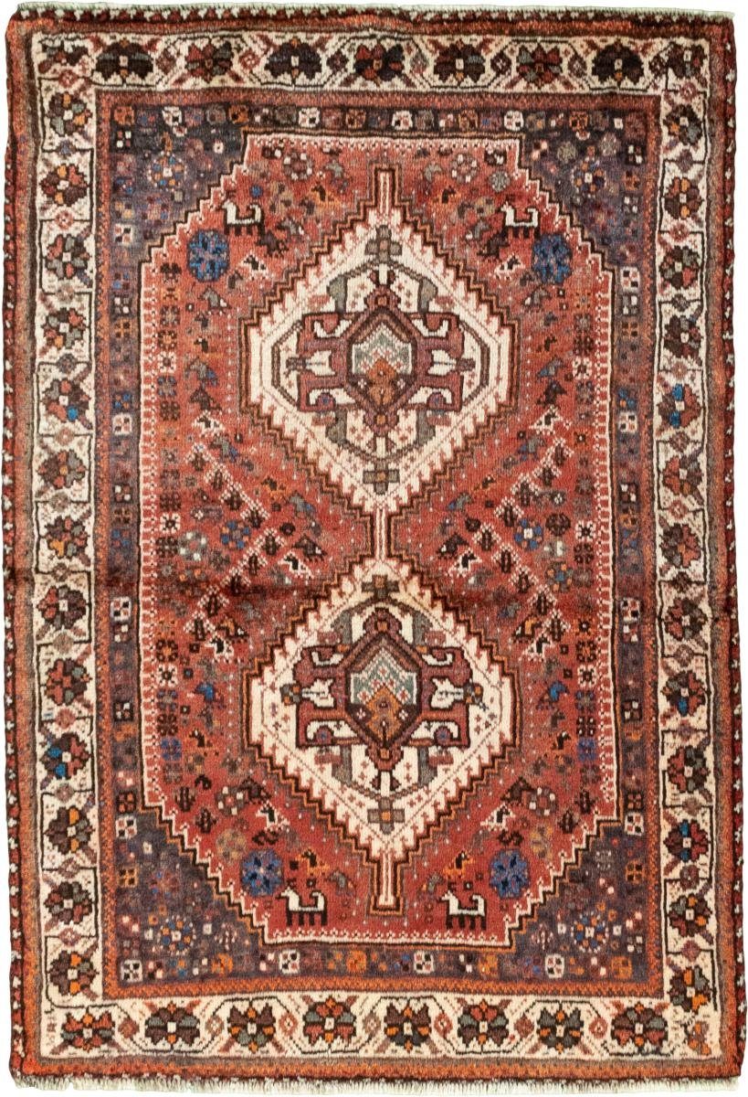 Handgeknüpfter Orientteppich Nain Orientteppich 10 / Trading, Höhe: Shiraz Perserteppich, 109x157 rechteckig, mm