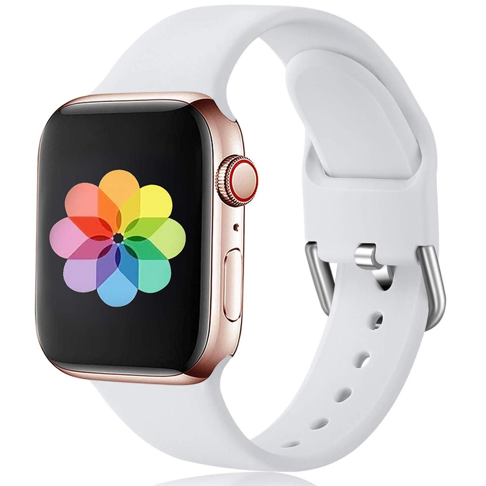 CoolGadget Smartwatch-Armband Fitnessarmband aus TPU / Silikon, für Apple Watch 1 - 4 / 5 / 6 / 7 / 8 / 9 / SE / Ultra 42 44 45 mm