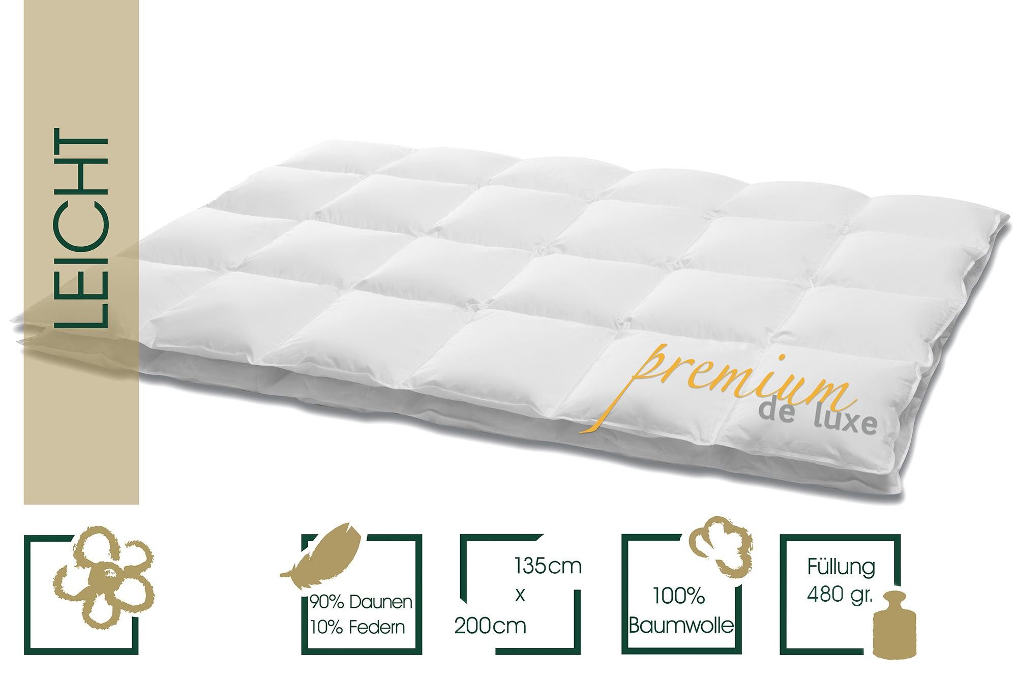 HANSKRUCHEN Daunenbettdecke Premium de Luxe, Füllung: günstig online kaufen