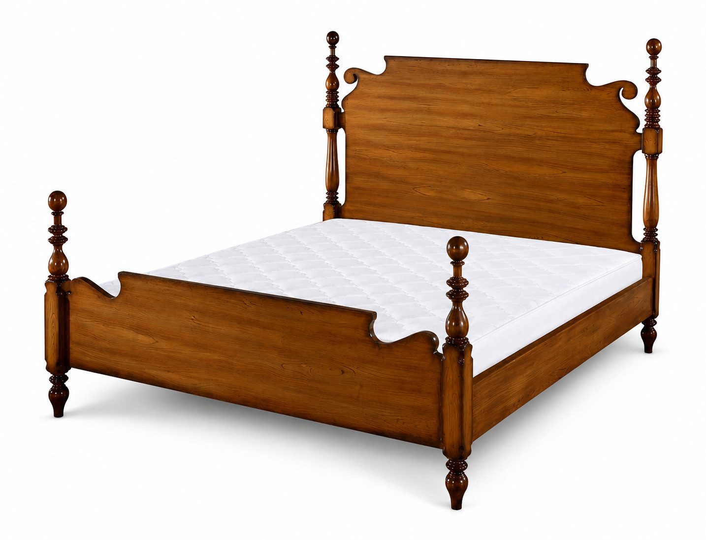 JVmoebel Holzbett Nostalgie Bett echtes holz Betten Englisches Schlafzimmer Sofort