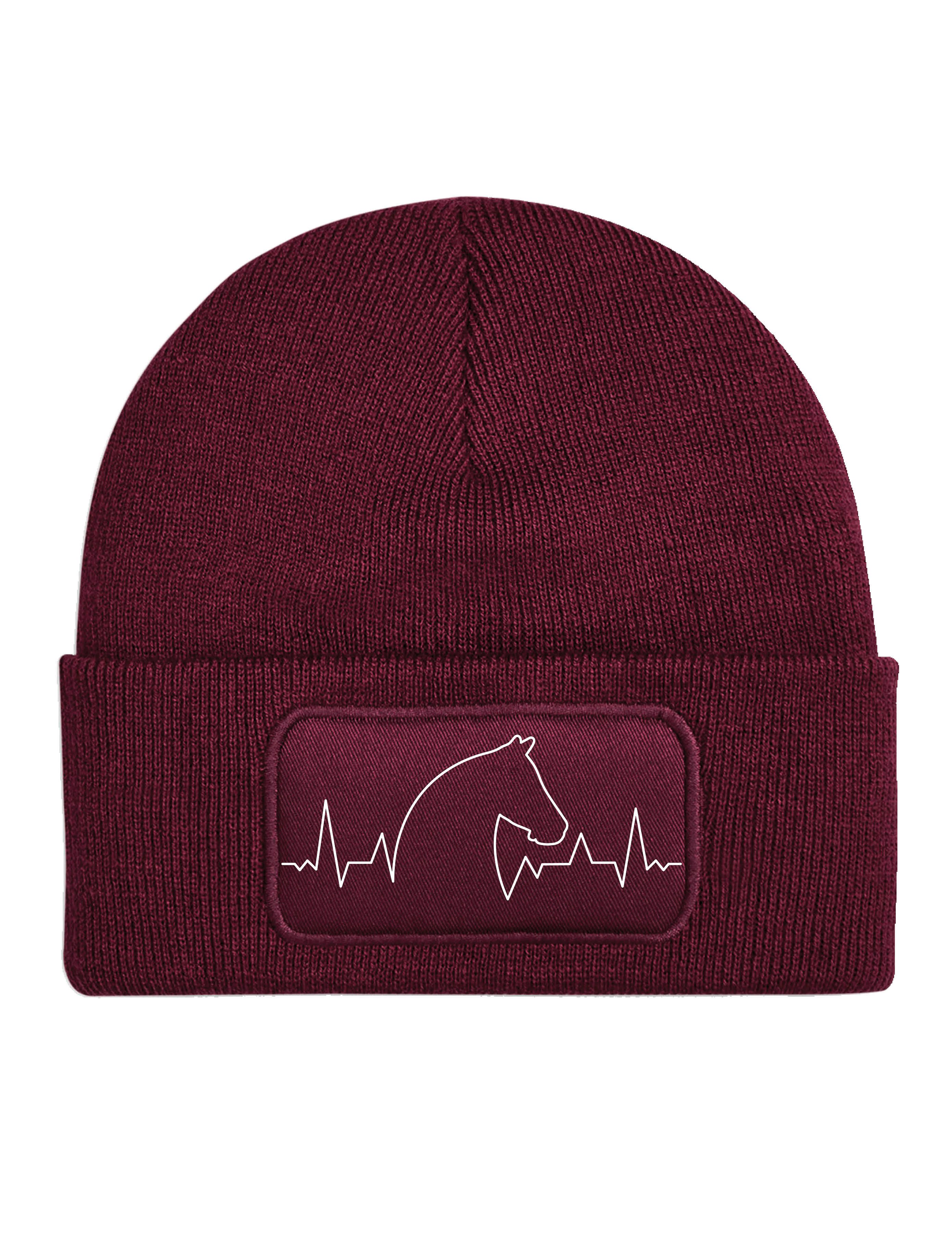 Youth Designz Beanie Heart beat Pferd Bauernhof Reiten unisex Beanie Mütze günstig online kaufen