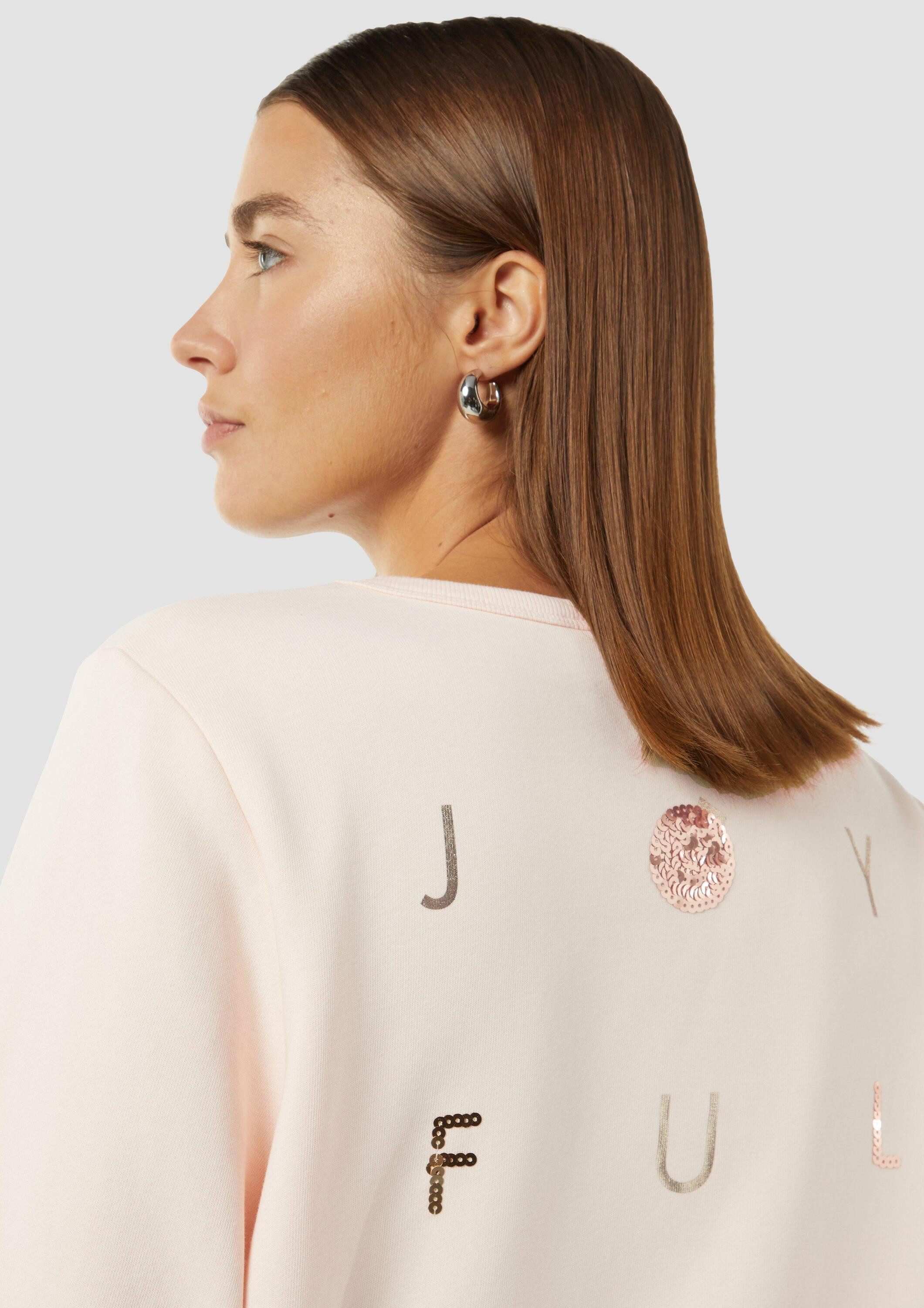 comma Sweatshirt Sweatshirt Sweatshirt mit Artwork