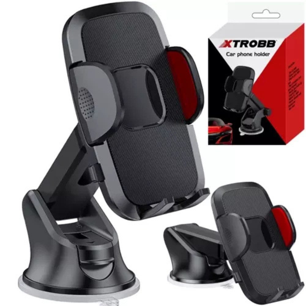 XTROBB Smartphone-Halterung Autotelefonhalter Handyhalterung, (bis 7 Zoll, Spar-Set, 1-tlg., flexible Ausrichtung, sicherer Halt auf Glas oder glatten Oberflächen, leicht entfernbar)