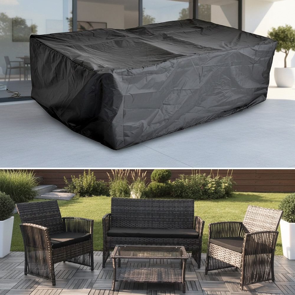 Mucola Gartenmöbel-Schutzhülle Schutzhülle Abdeckhaube 135x132x78 Abdeckplane Gartenmöbel Rattan (Stück, 1-St., Premium-Schutzhülle), 100% Polyethylengewebe